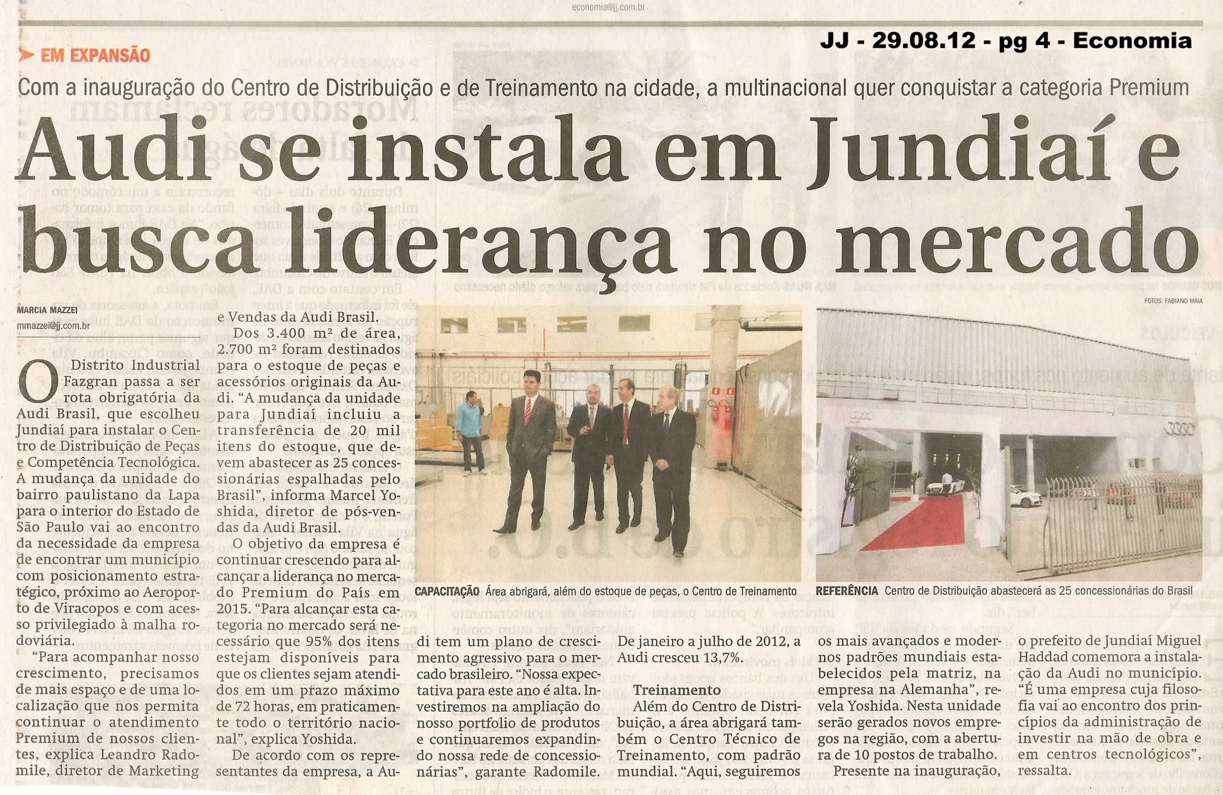 Jornal de Jundiaí - 29/08/2012