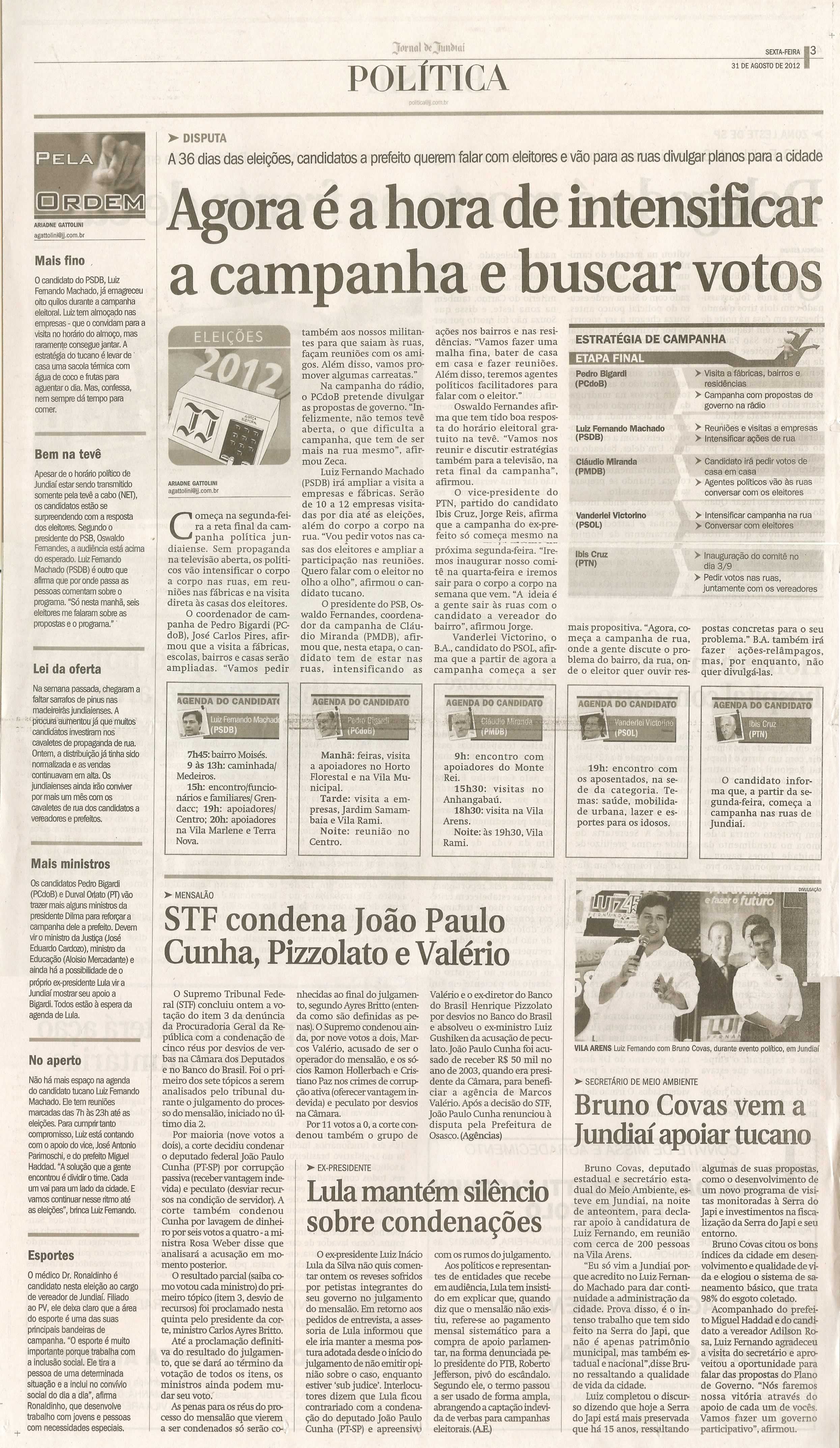 Jornal de Jundiaí - 31/08/2012