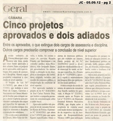 Jornal da Cidade - 05/09/2012