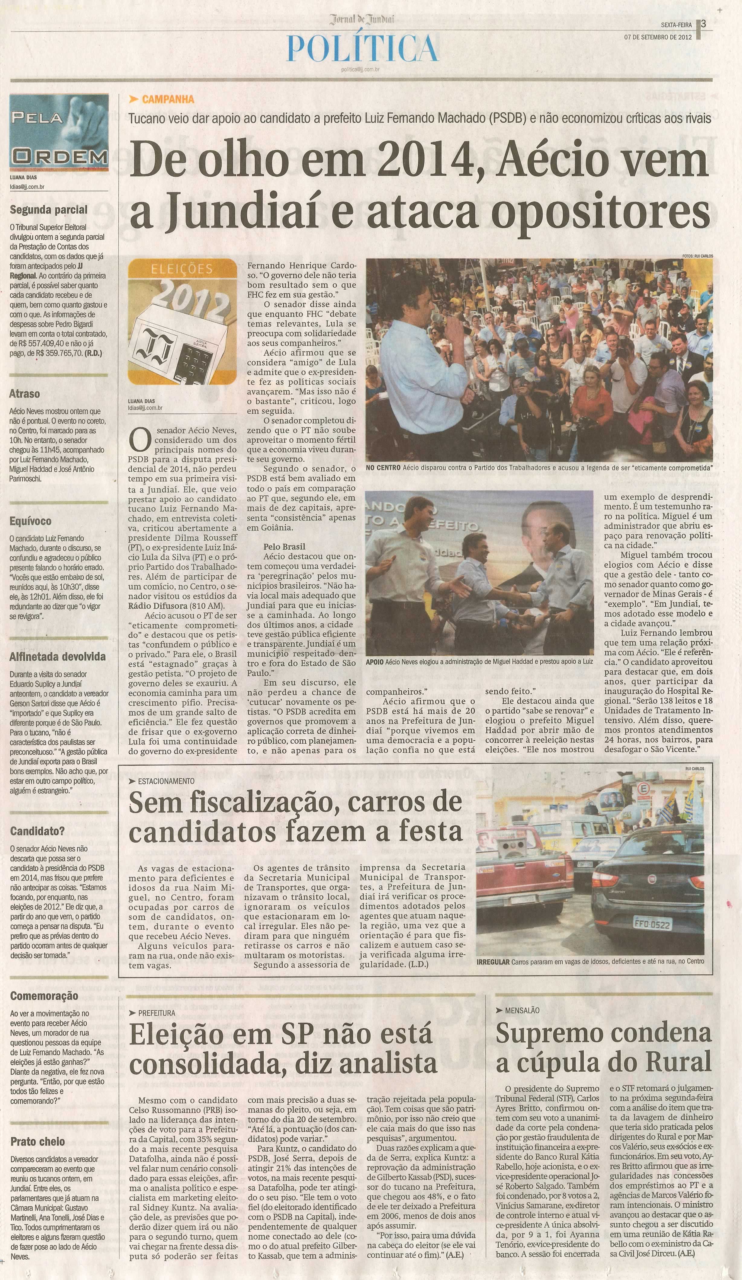 Jornal de Jundiaí - 07/09/2012