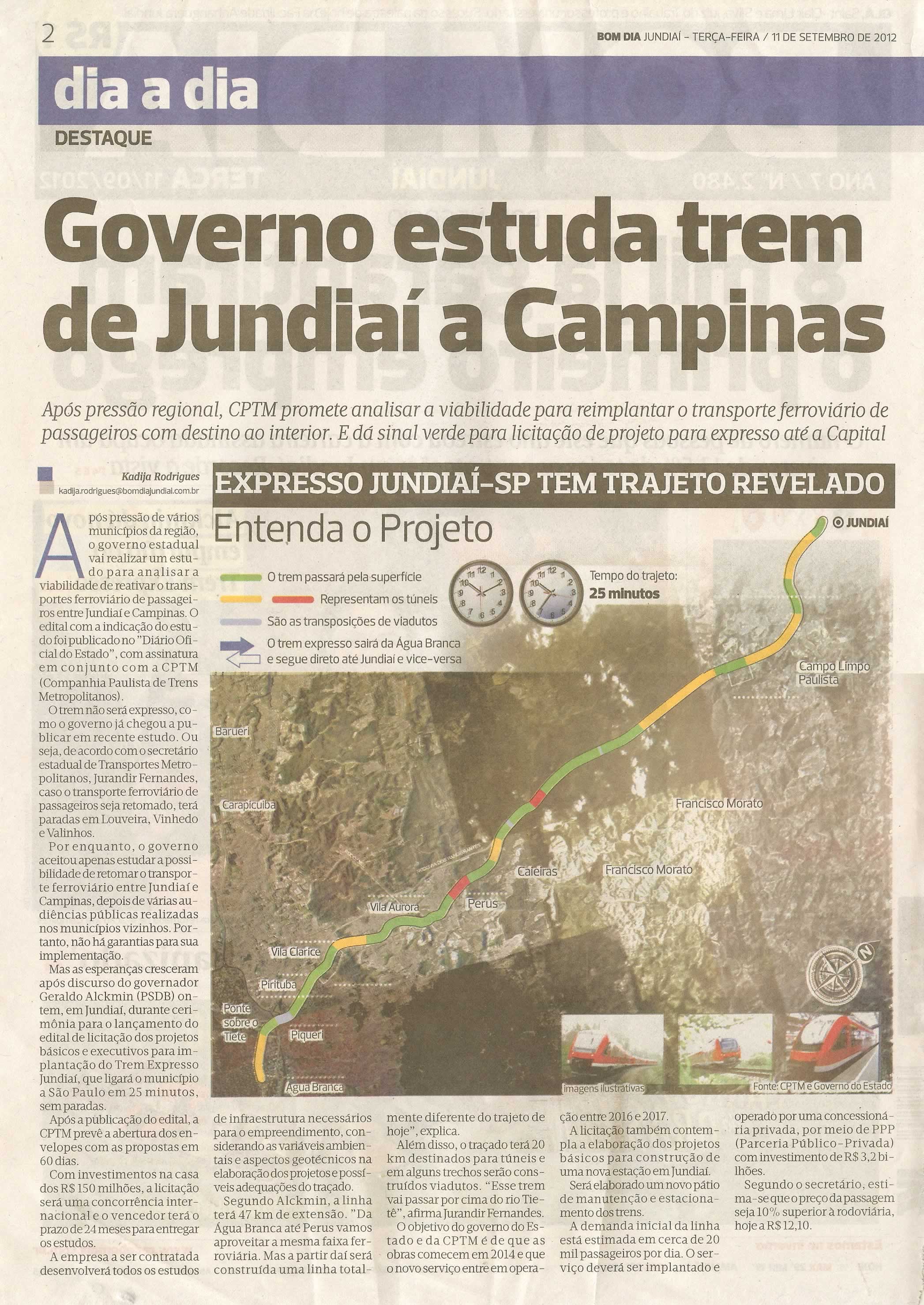 Bom Dia Jundiaí - 11/09/2012