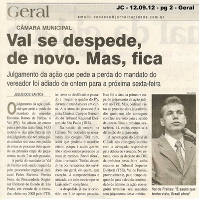 Jornal da Cidade - 12/09/2012