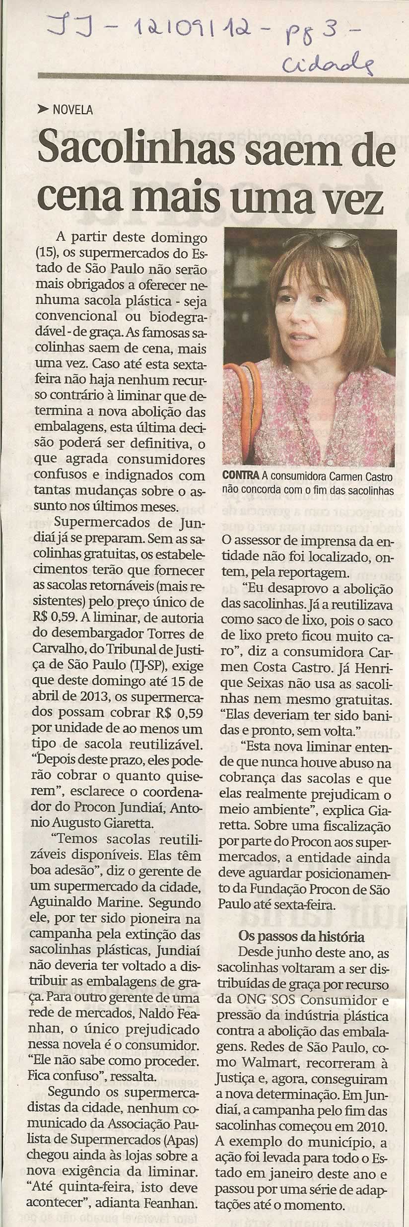 Jornal de Jundiaí - 13/09/2012