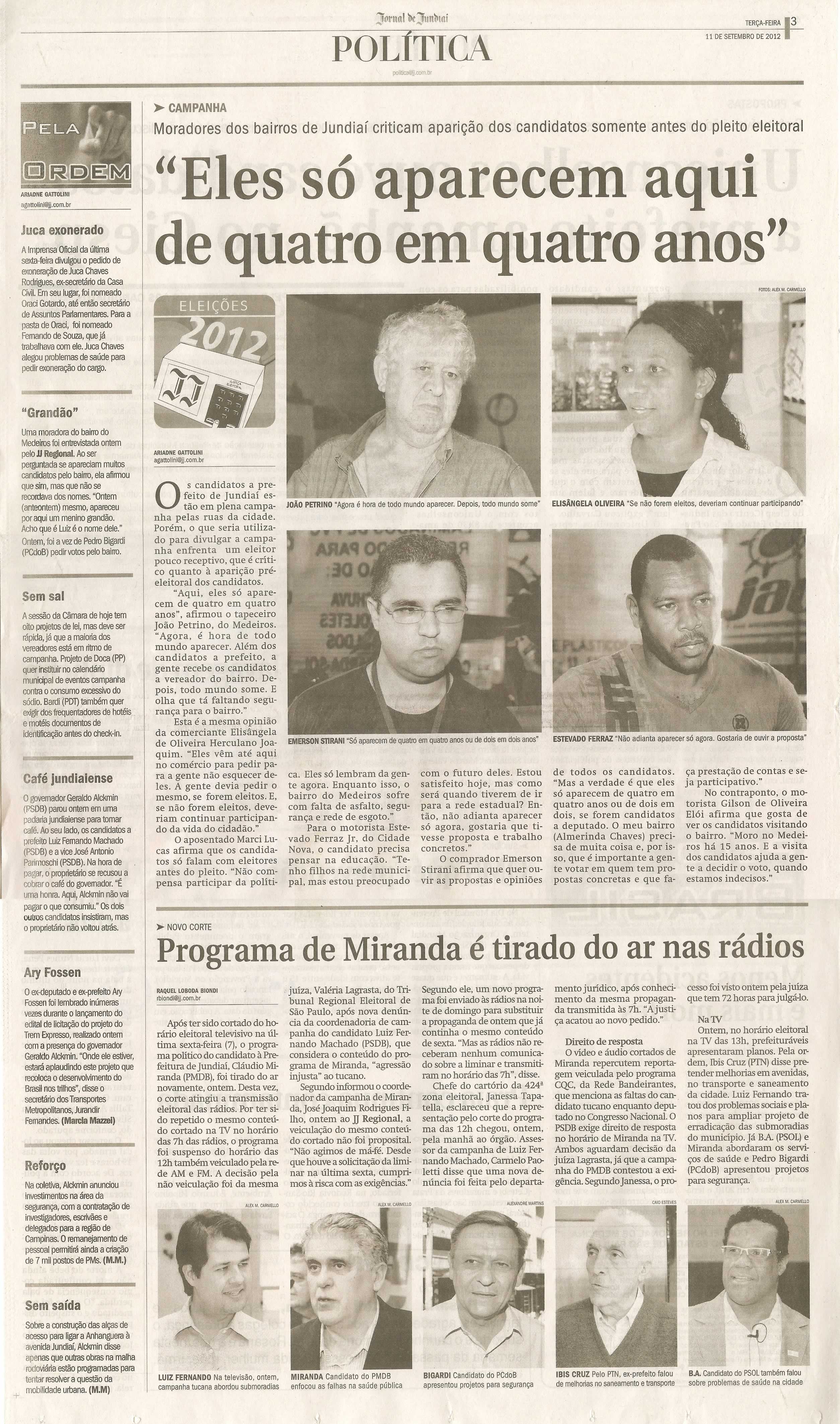 Jornal de Jundiaí - 11/09/2012