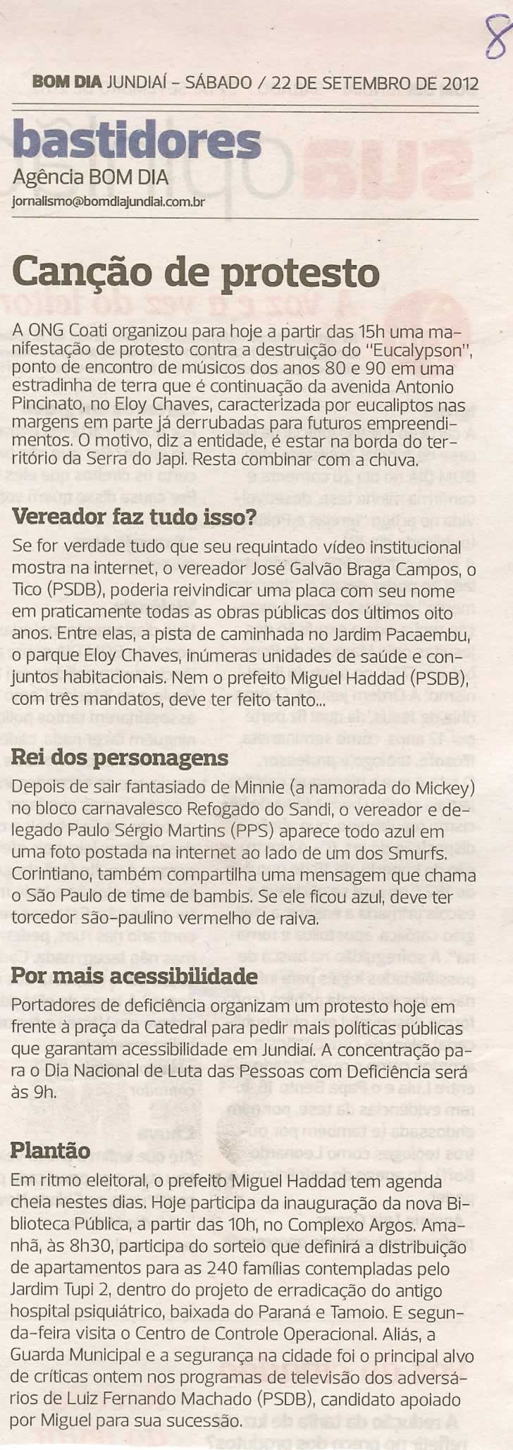 Bom Dia Jundiaí - 22/09/2012