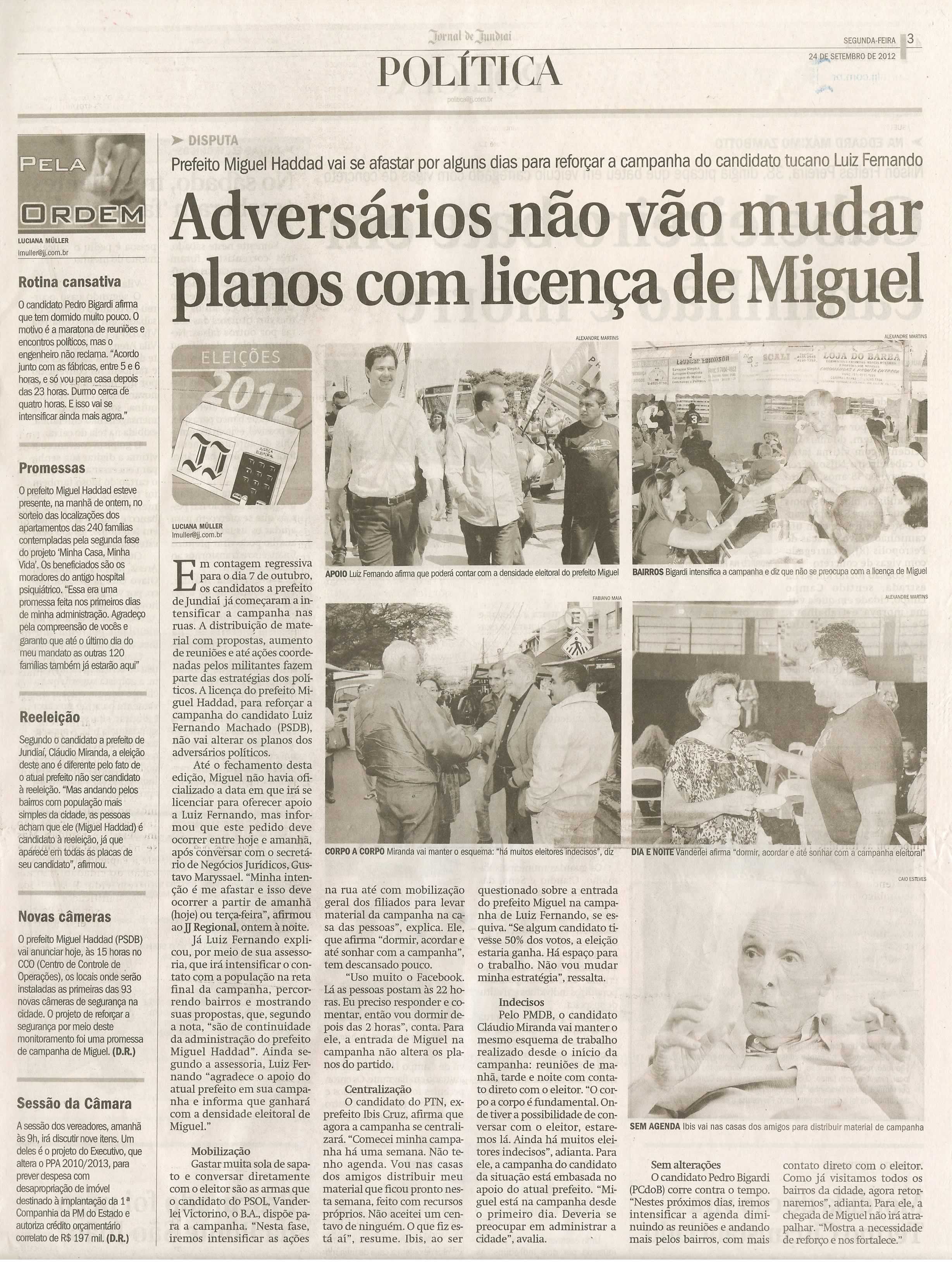 Jornal de Jundiaí - 24/09/2012