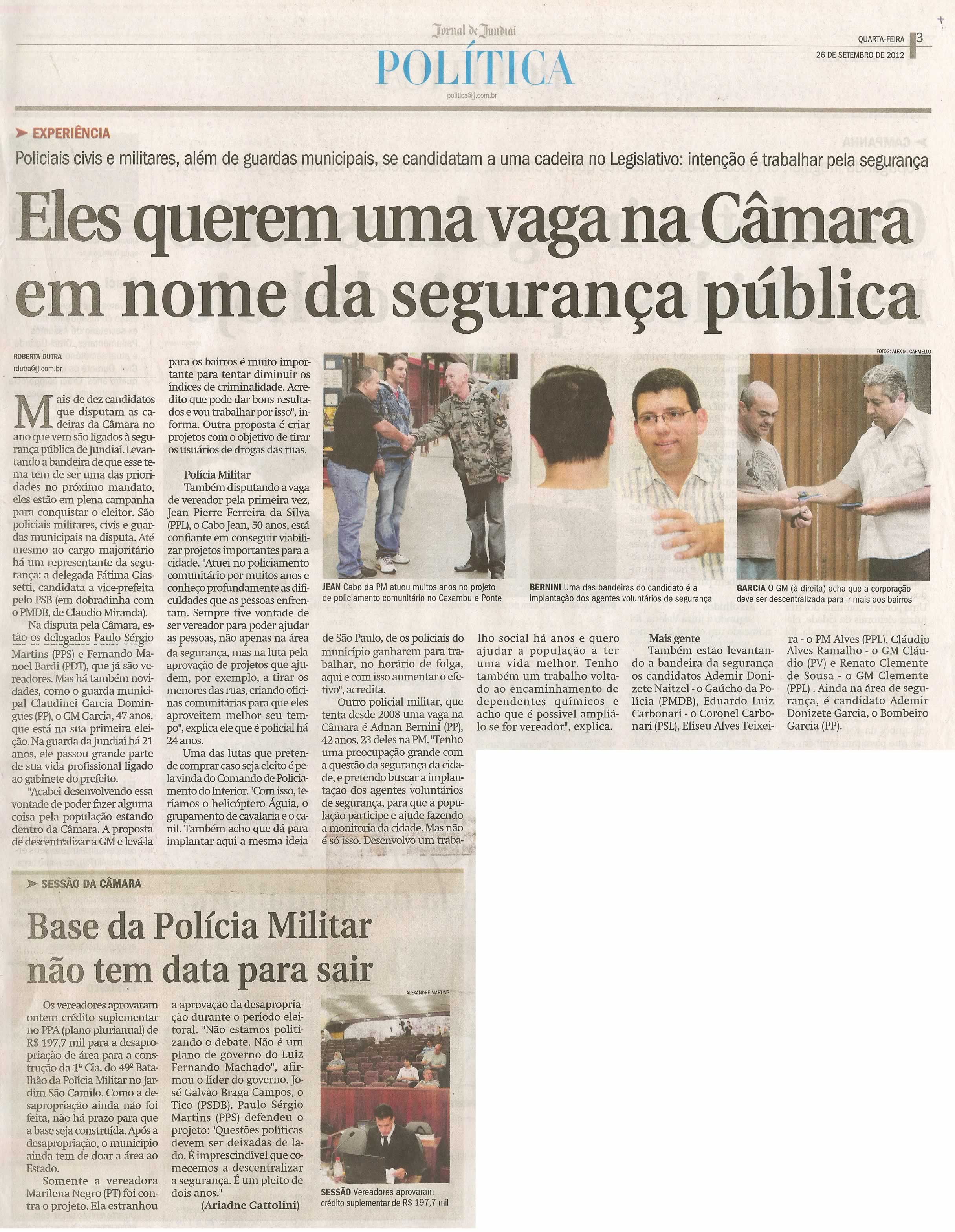Jornal de Jundiaí - 26/09/2012