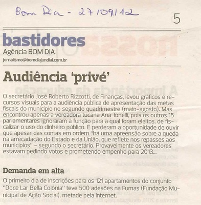 Bom Dia Jundiaí - 27/09/2012