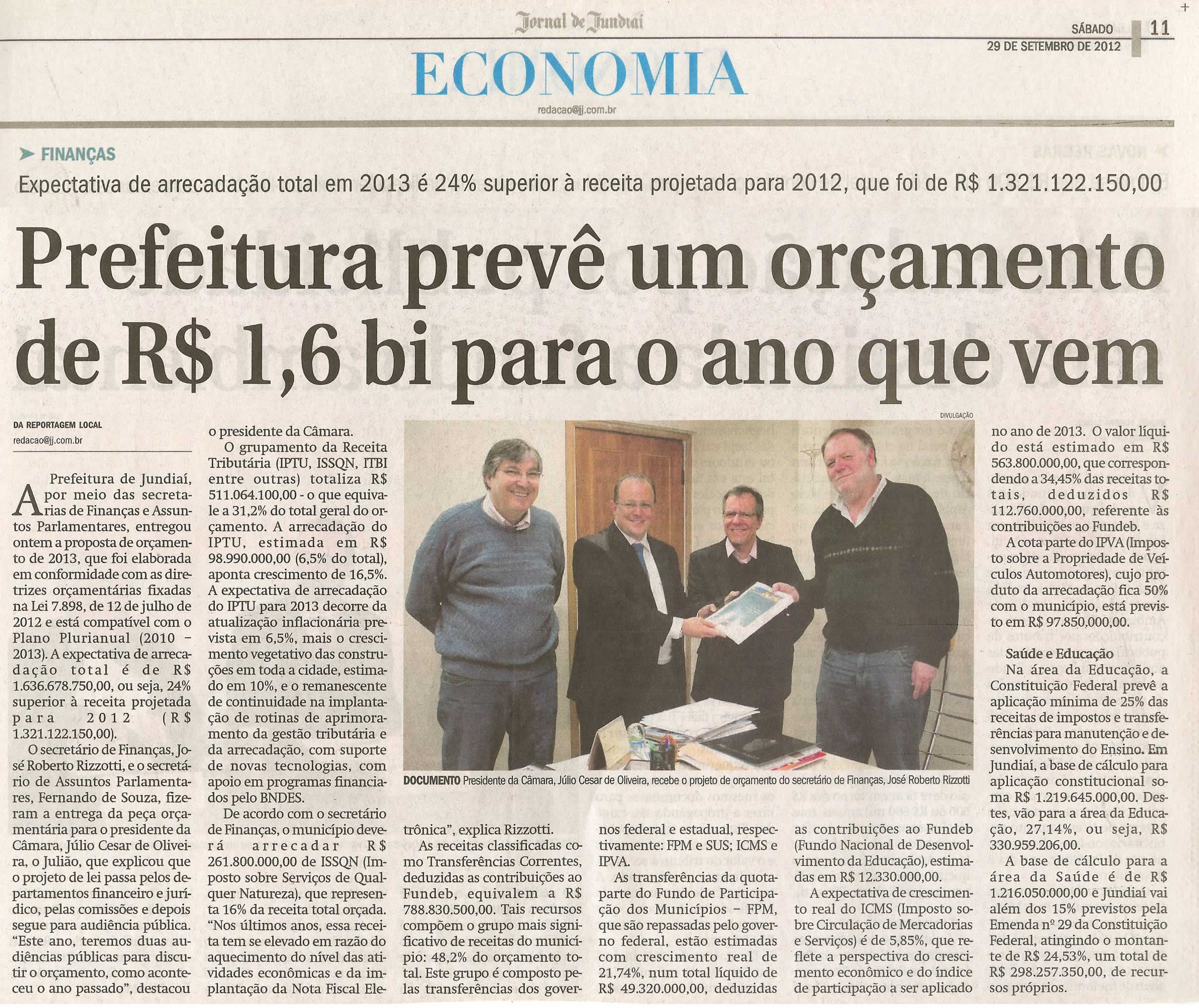 Jornal de Jundiaí - 29/09/2012