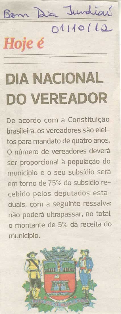 Bom Dia Jundiaí - 01/10/2012