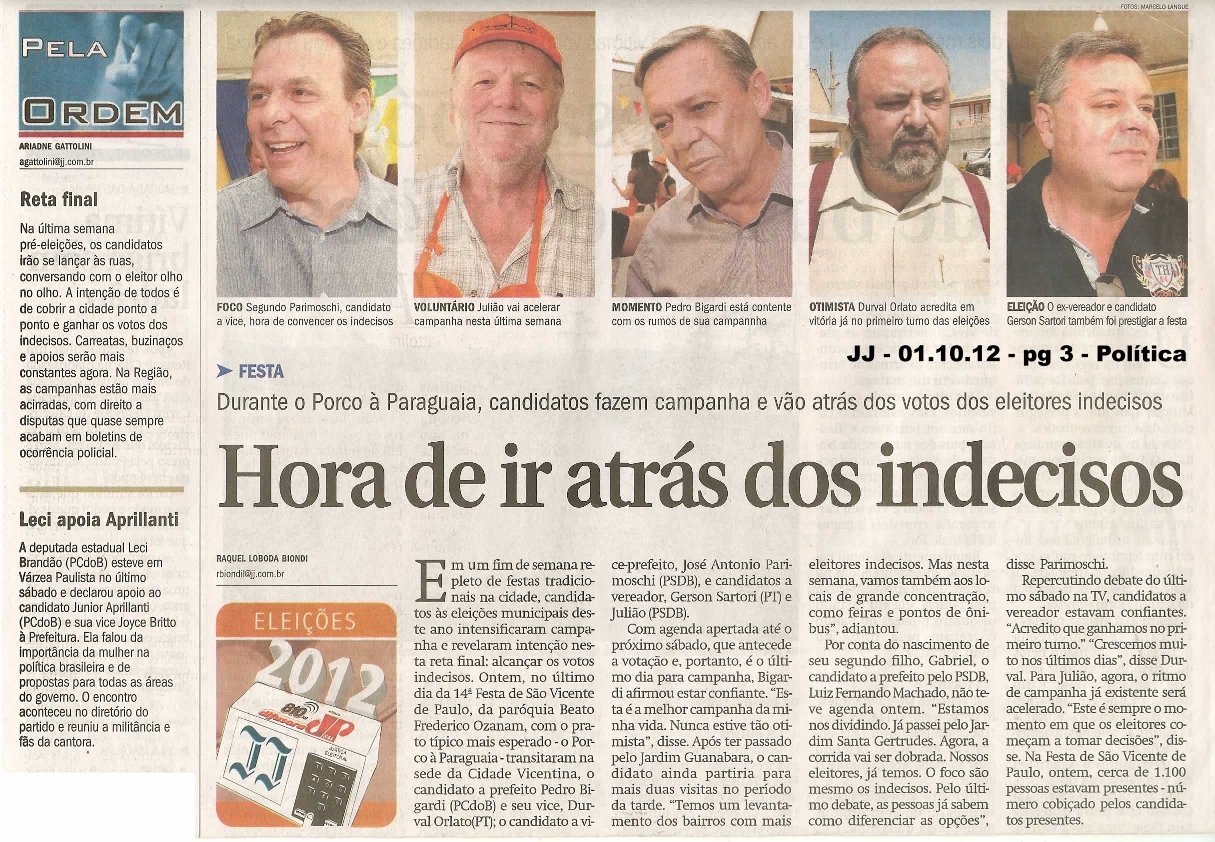 Jornal de Jundiaí - 01/10/2012