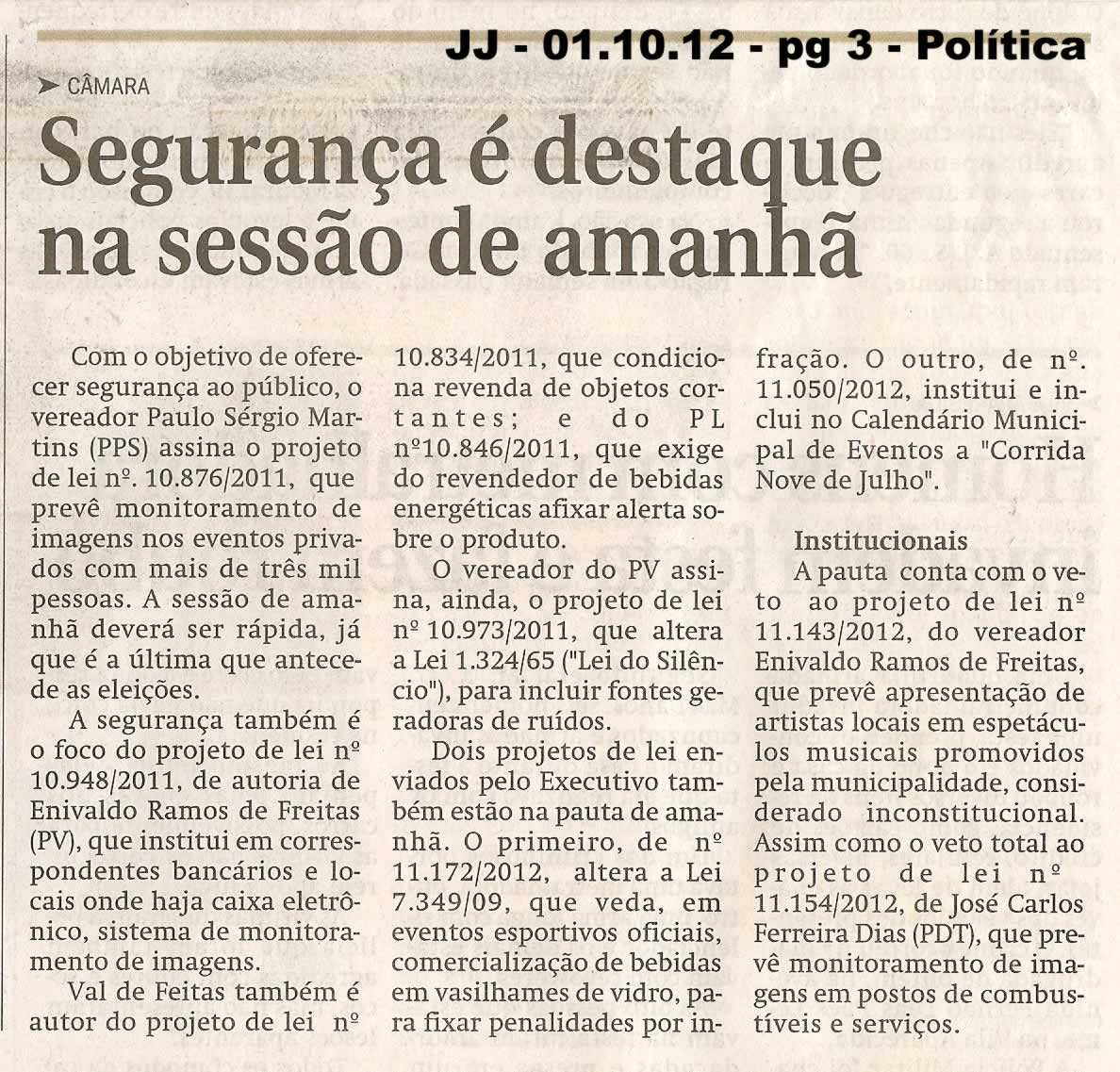 Jornal de Jundiaí - 01/10/2012