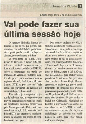 Jornal da Cidade - 02/10/2012