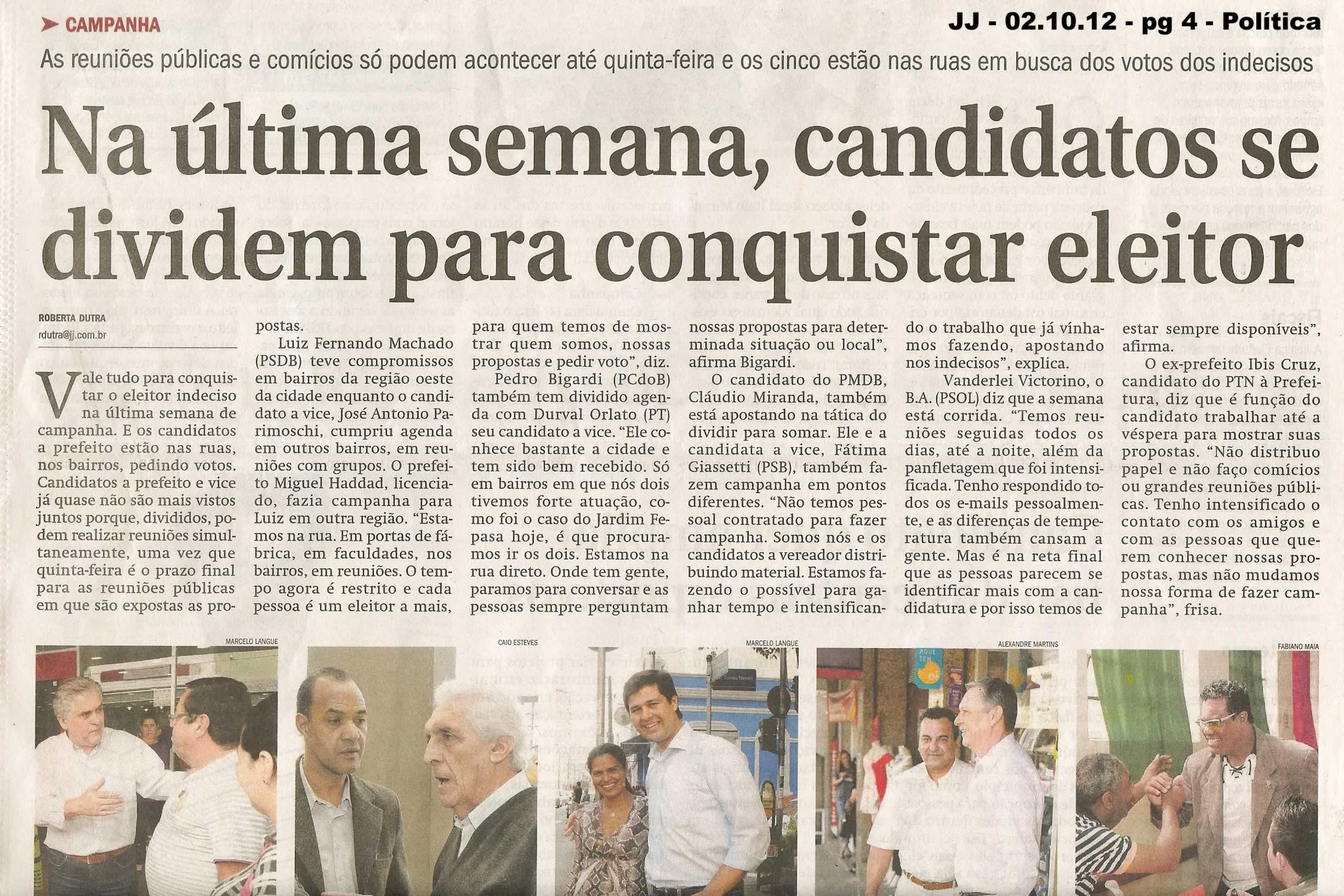 Jornal de Jundiaí - 02/10/2012