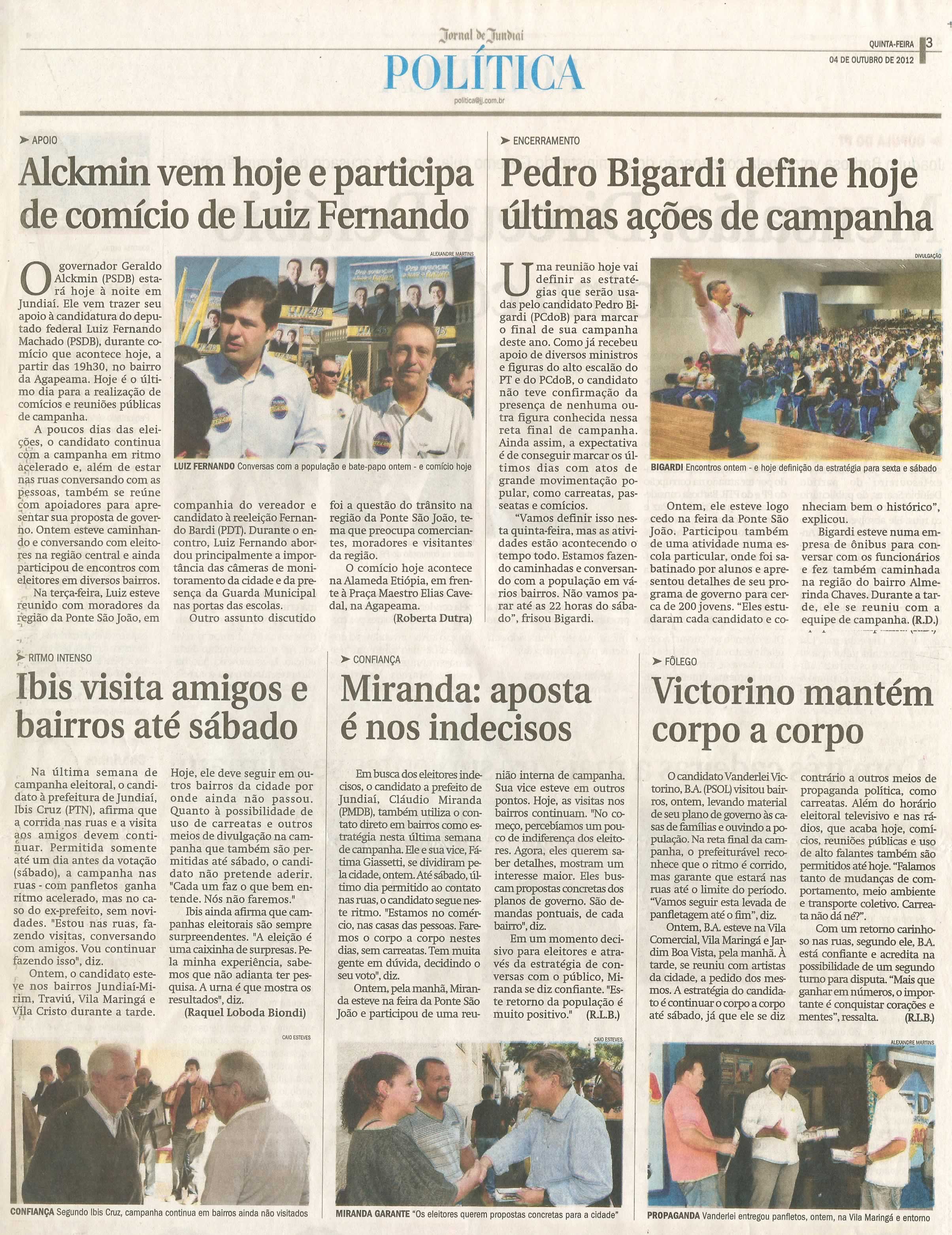 Jornal de Jundiaí - 04/10/2012