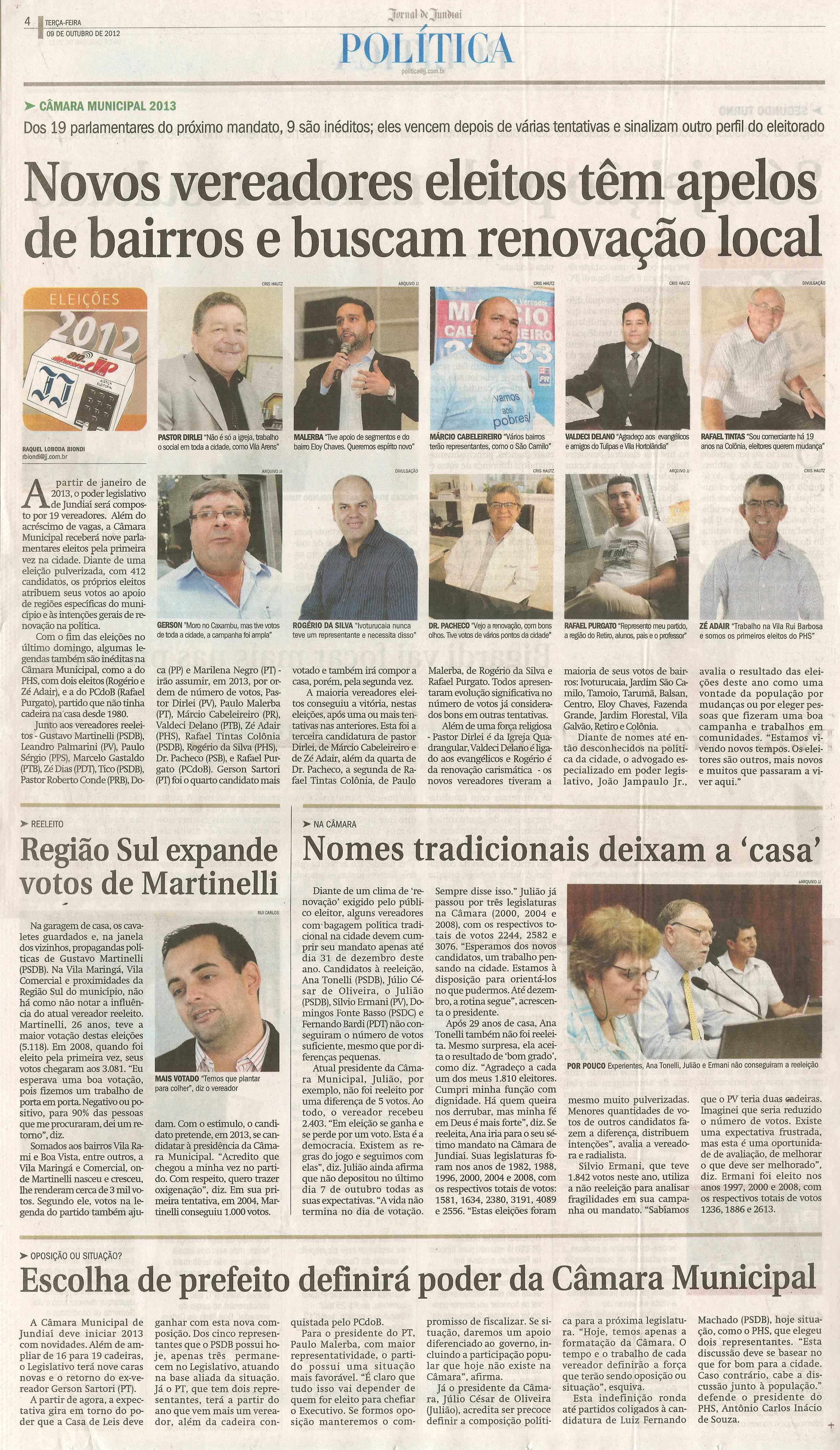 Jornal de Jundiaí - 09/10/2012