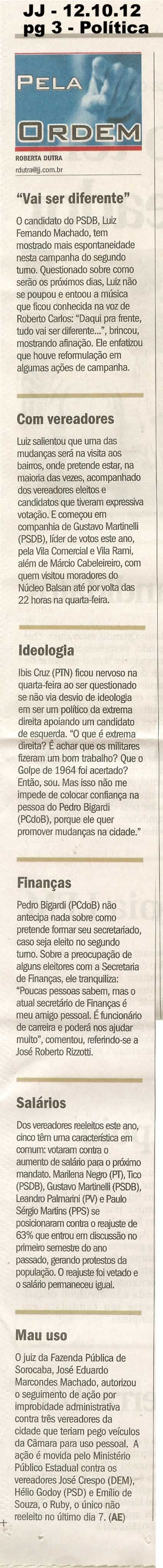Jornal de Jundiaí - 12/10/2012