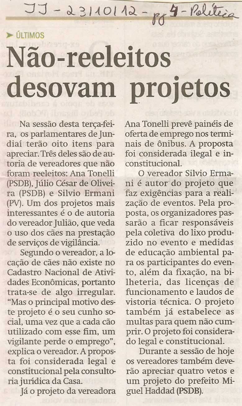 Jornal de Jundiaí - 23/10/2012