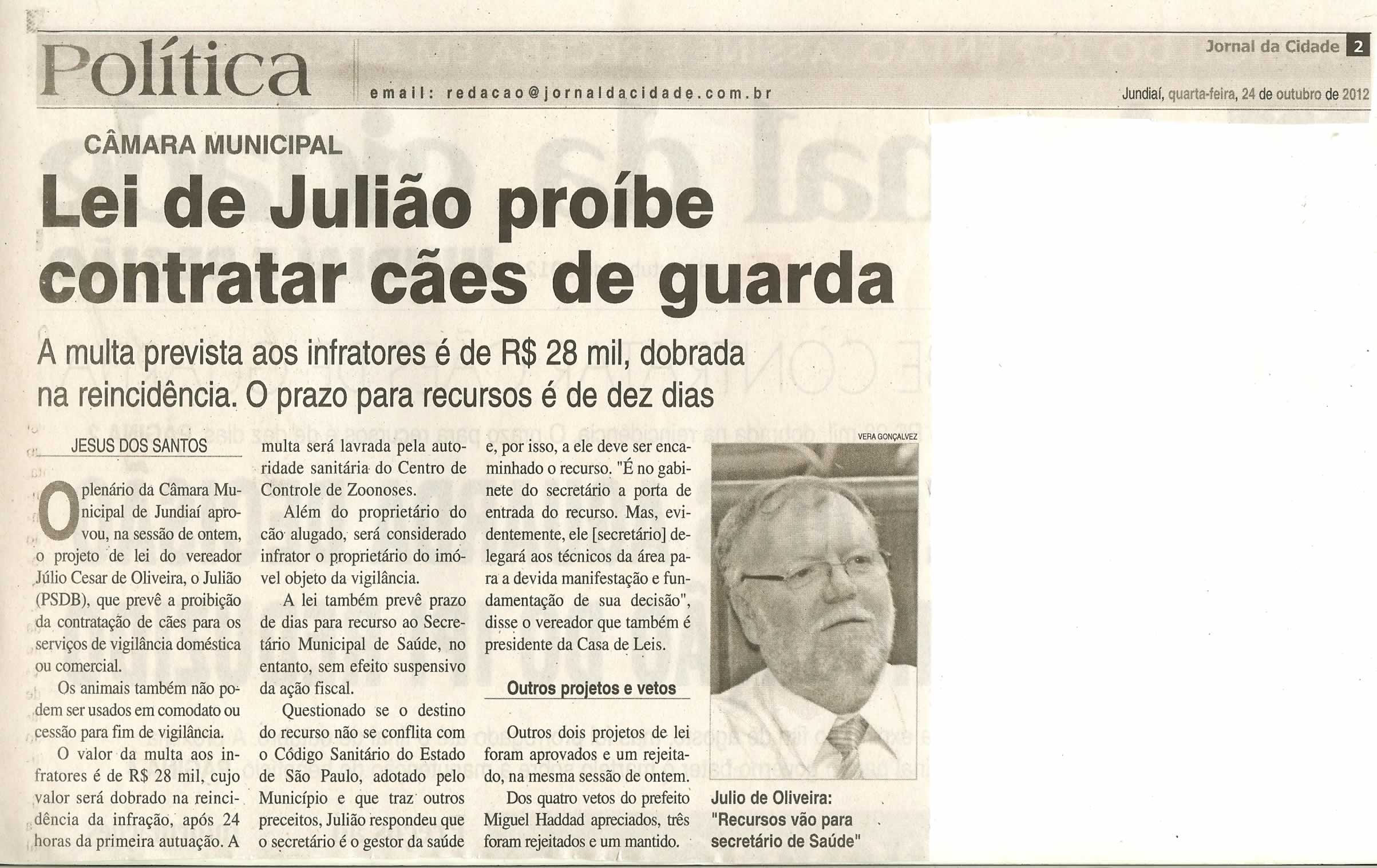 Jornal da Cidade - 24/10/2012