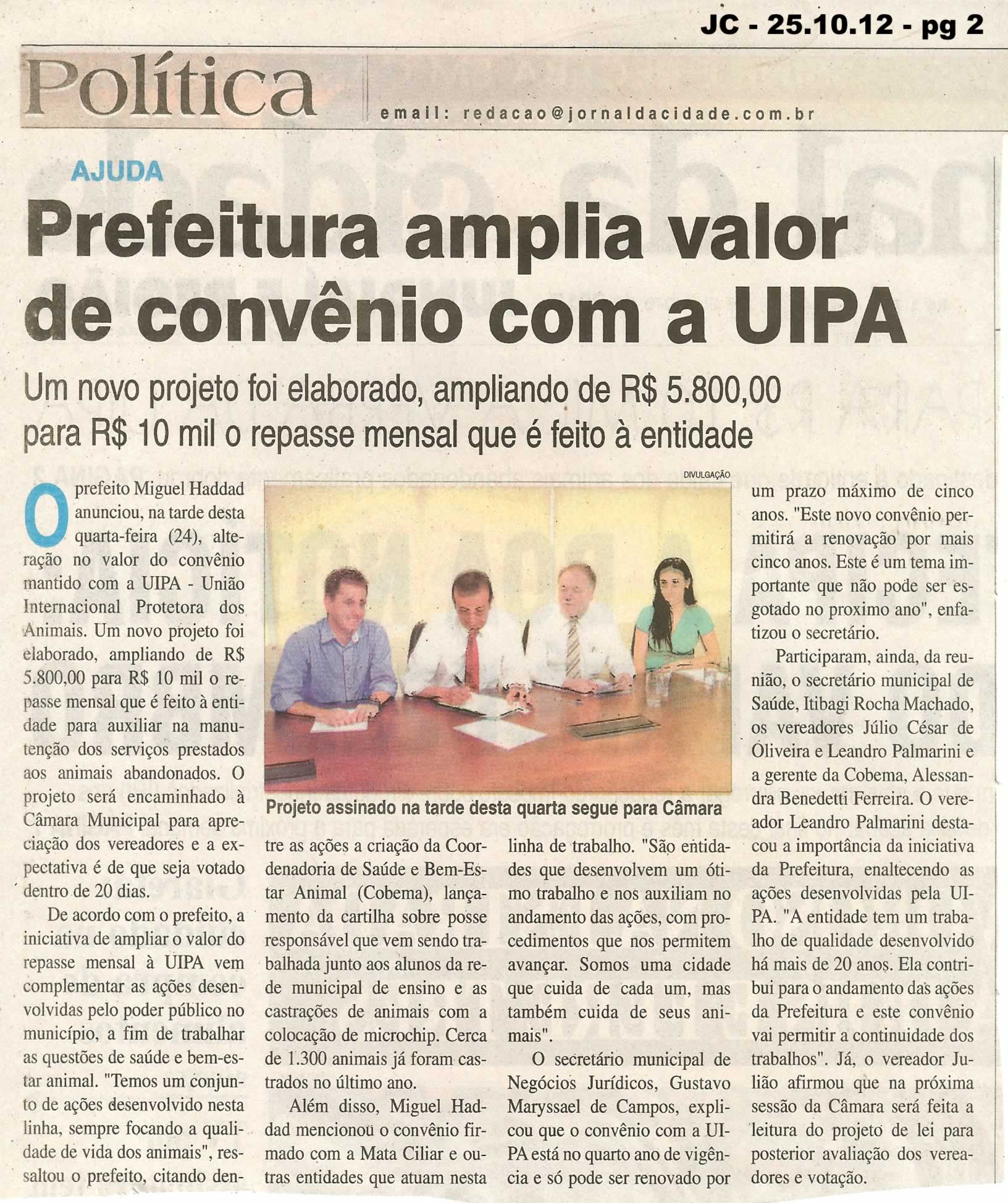 Jornal da Cidade - 25/10/2012