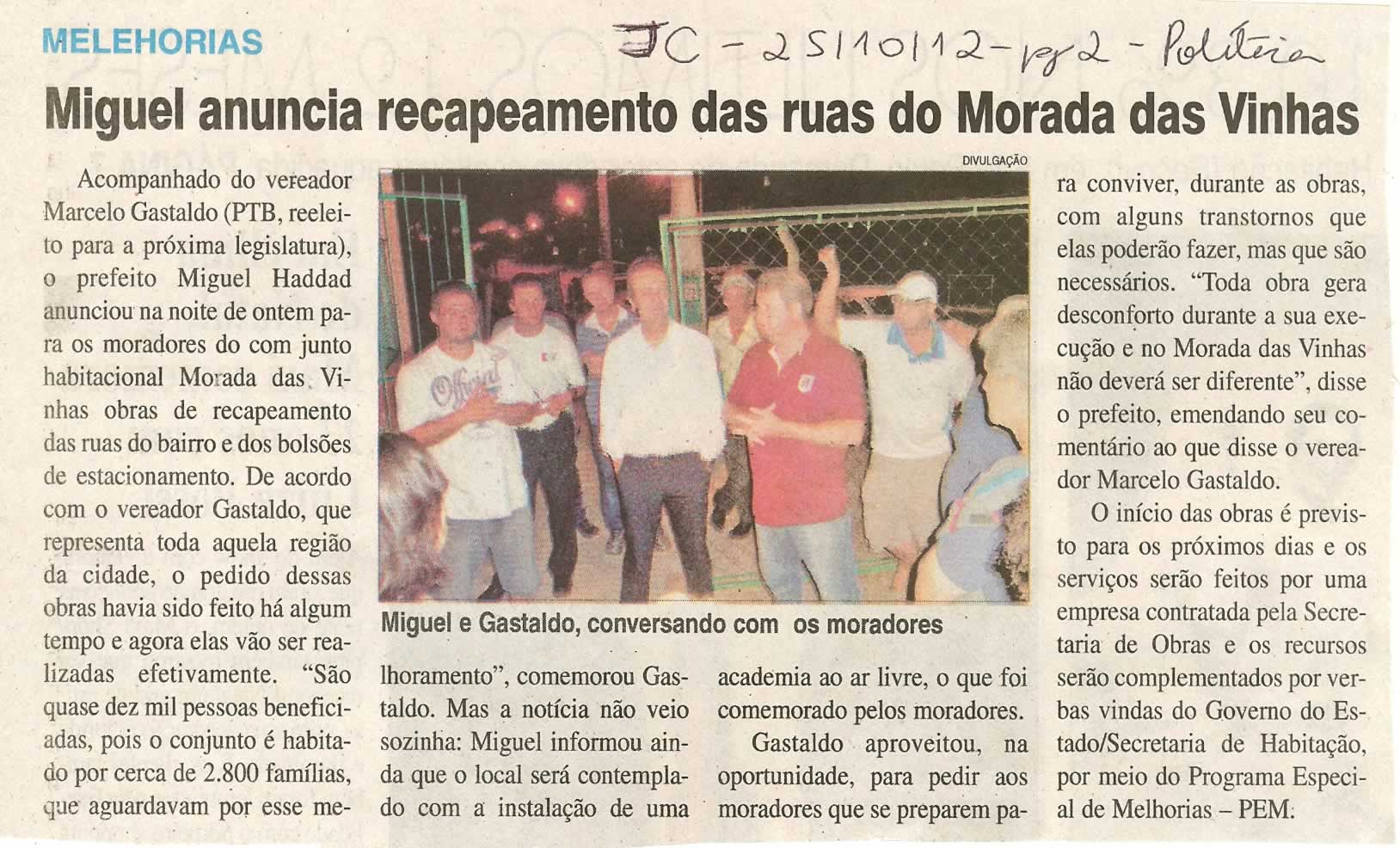 Jornal da Cidade - 25/10/2012