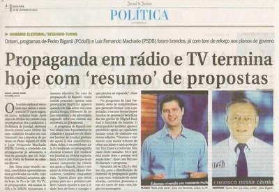 Jornal de Jundiaí - 26/10/2012