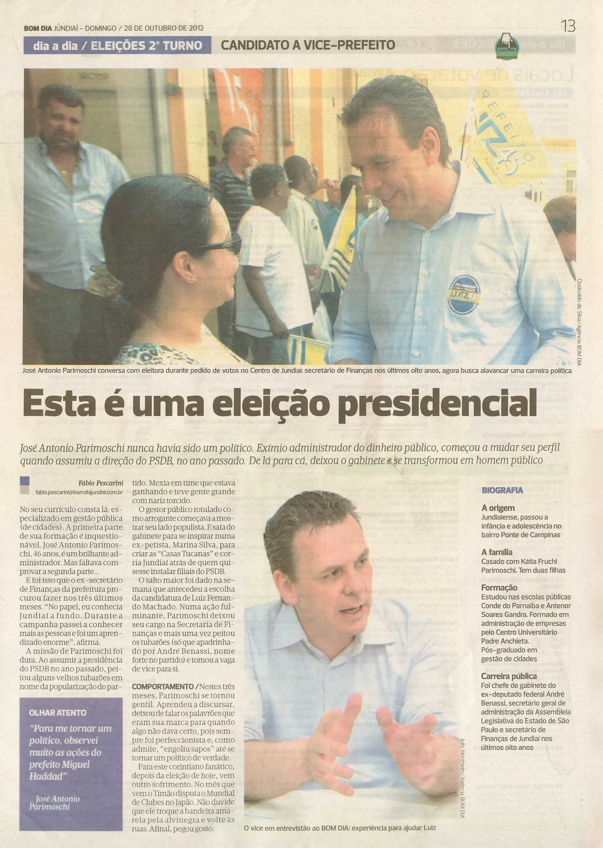 Bom Dia Jundiaí - 28/10/2012