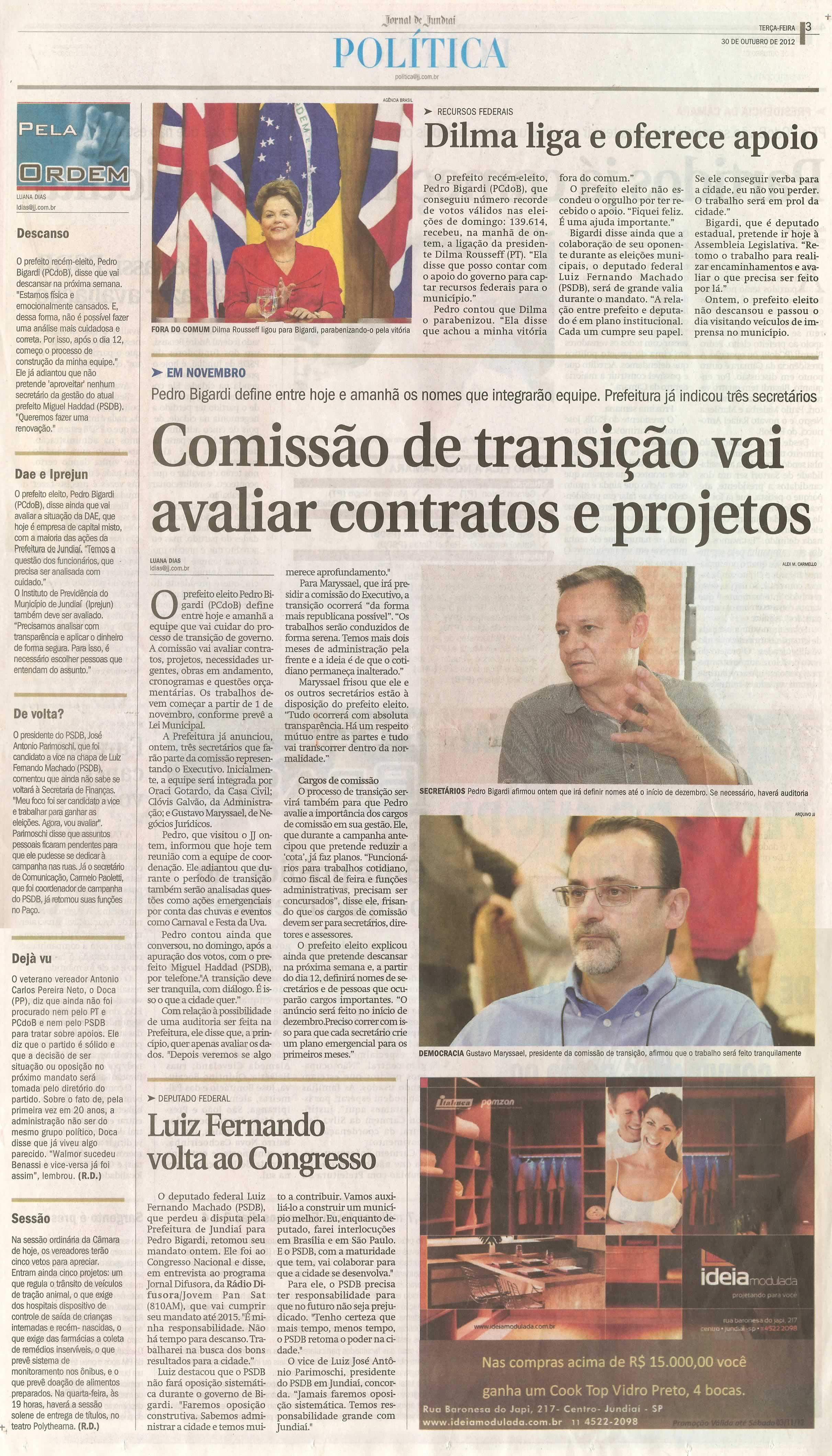 Jornal de Jundiaí - 30/10/2012