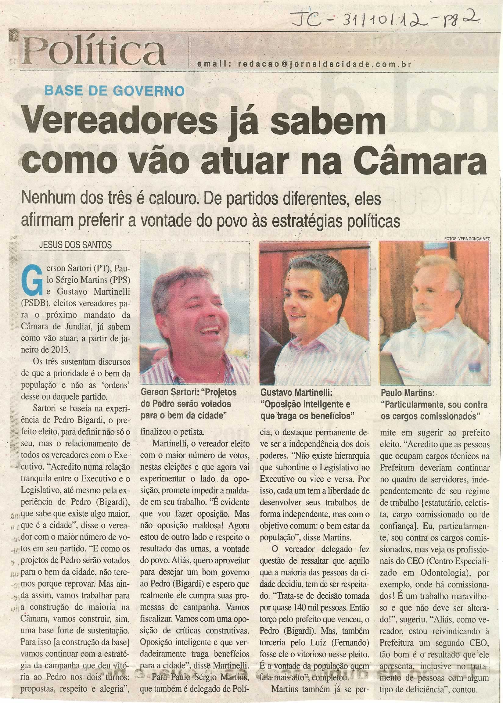 Jornal da Cidade - 31/10/2012