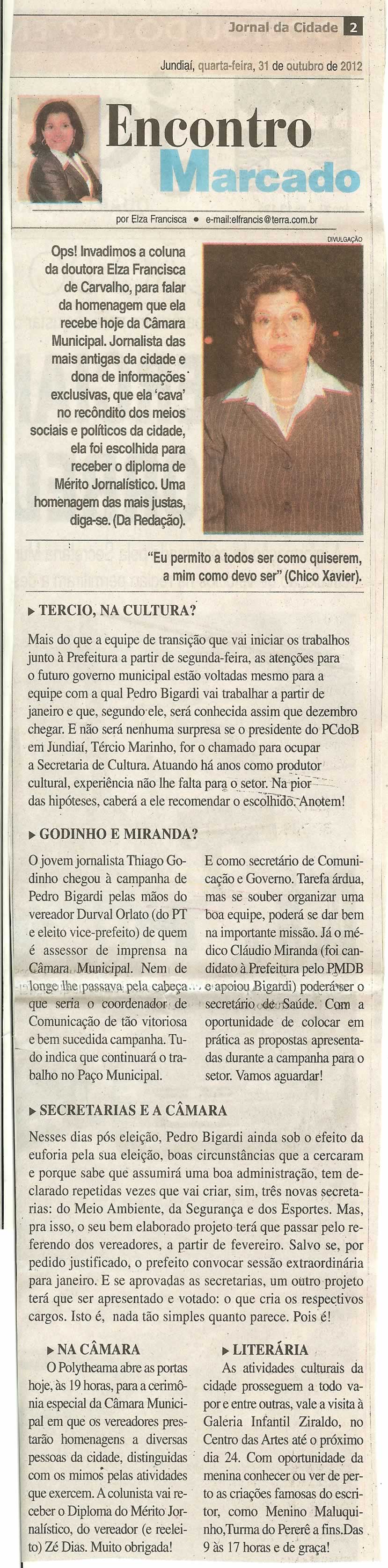 Jornal da Cidade - 31/10/2012
