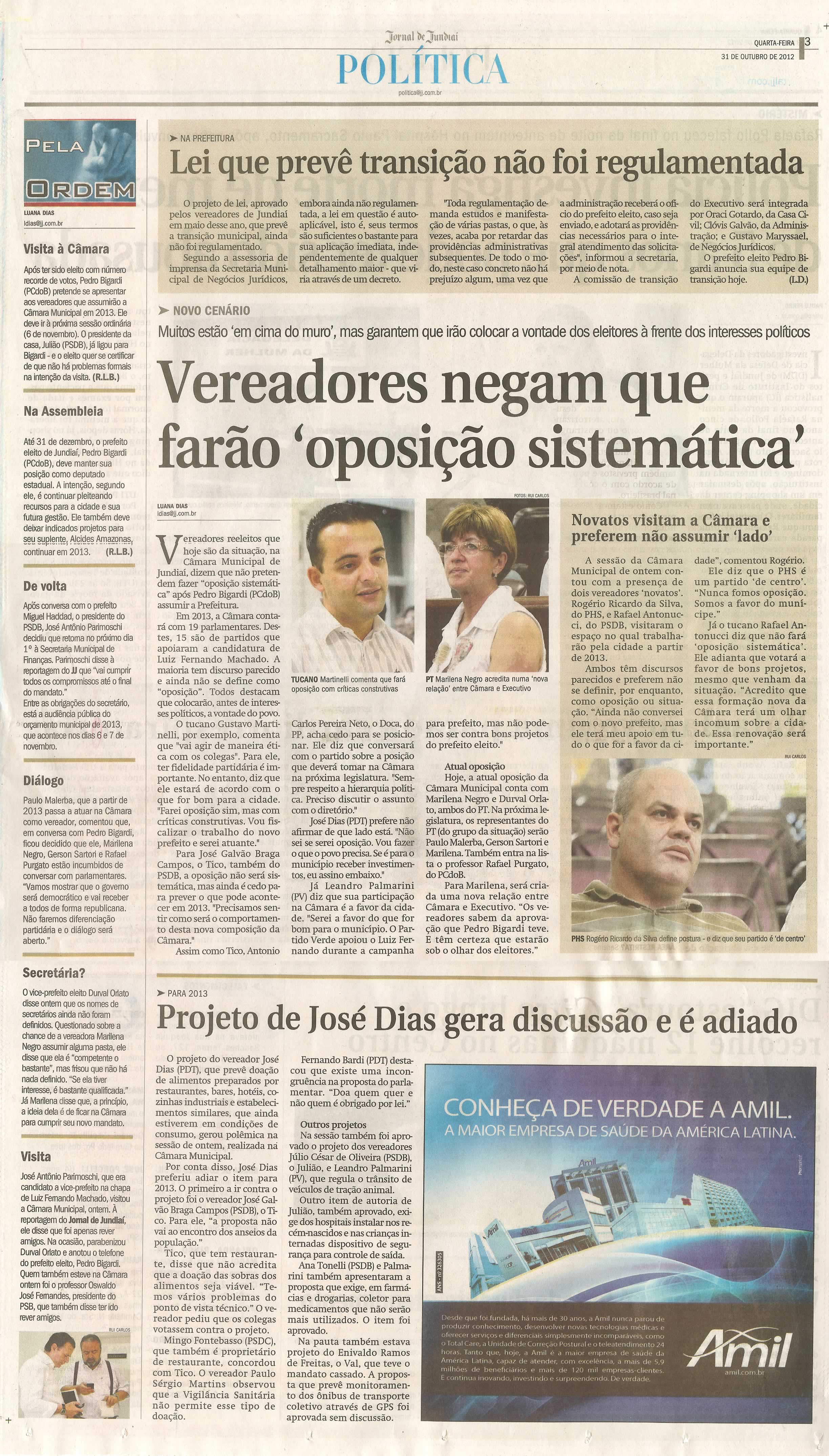 Jornal de Jundiaí - 31/10/2012