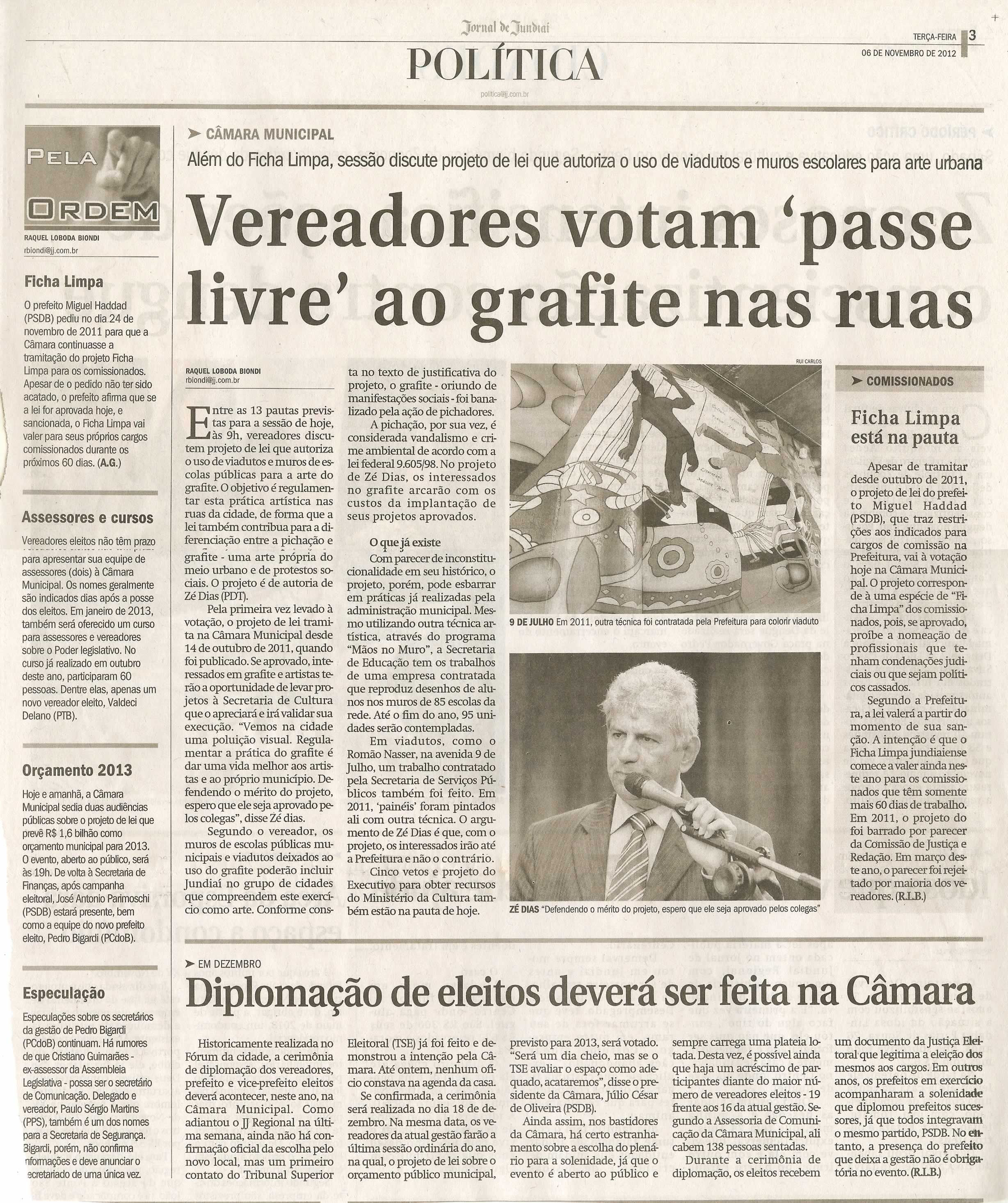 Jornal de Jundiaí - 06/11/2012
