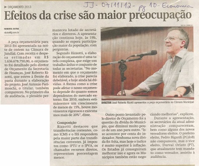 Jornal de Jundiaí - 07/11/2012