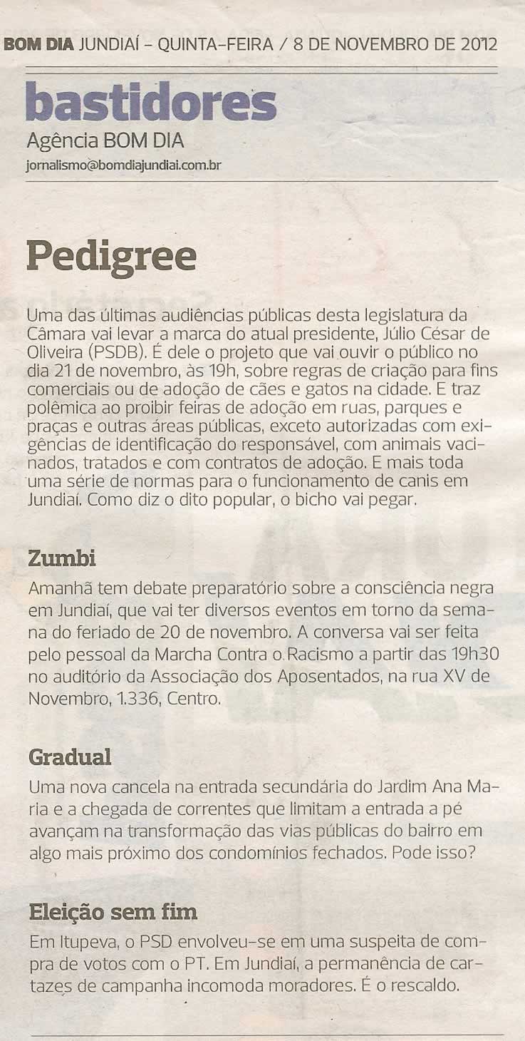 Bom Dia Jundiaí - 08/11/2012