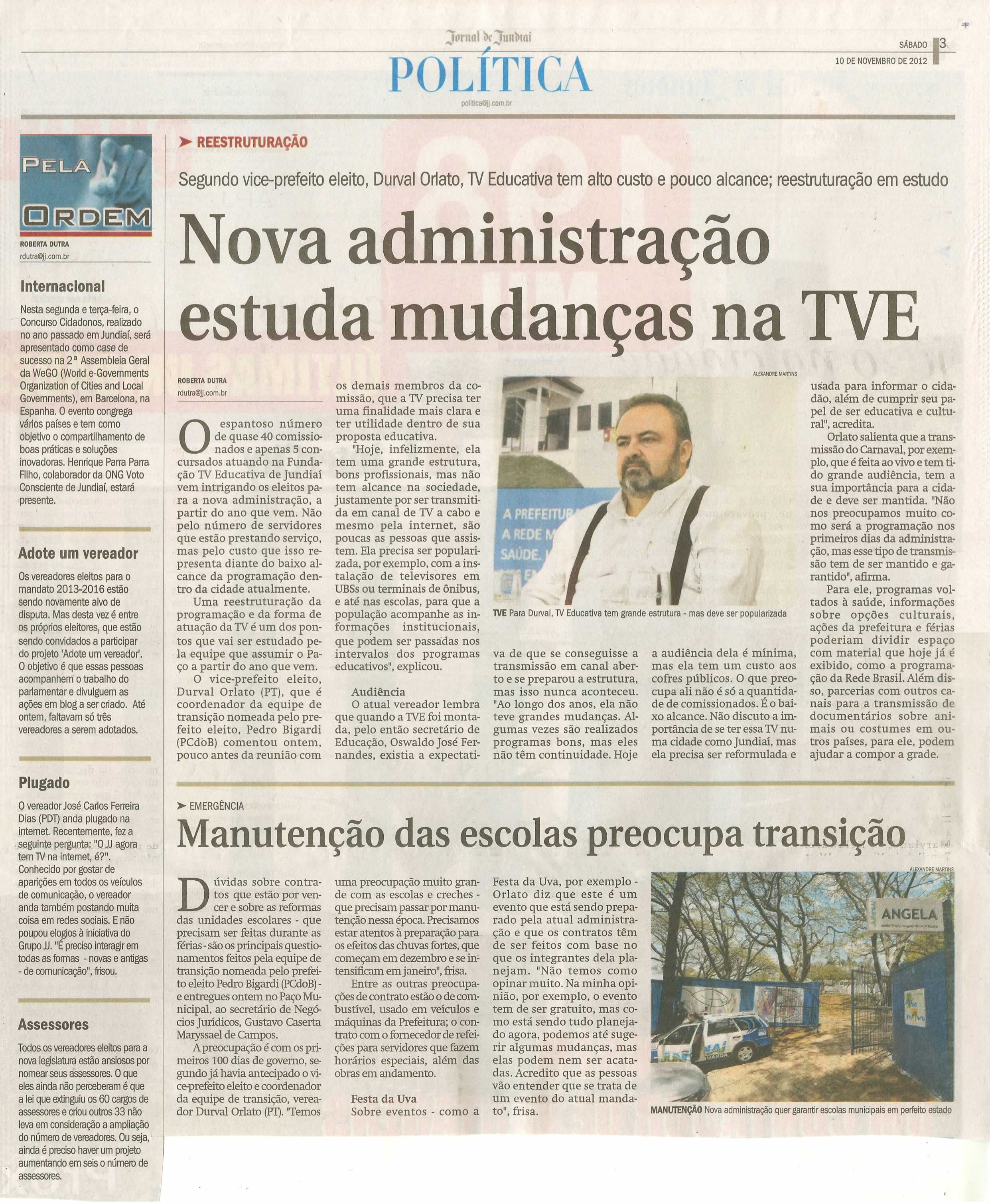 Jornal de Jundiaí - 10/11/2012