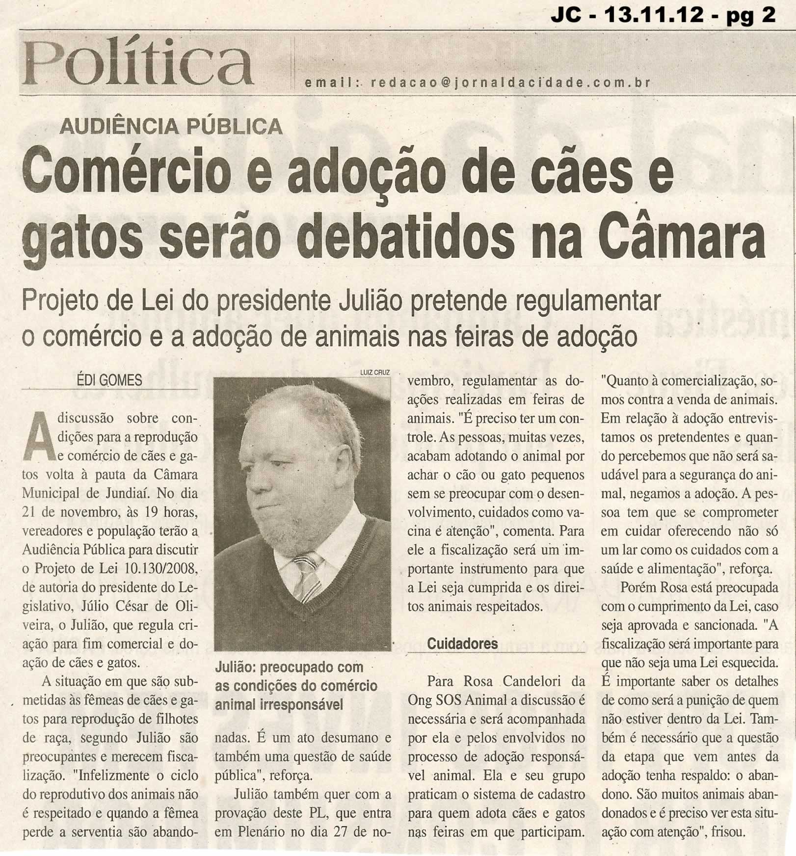 Jornal da Cidade - 13/11/2012