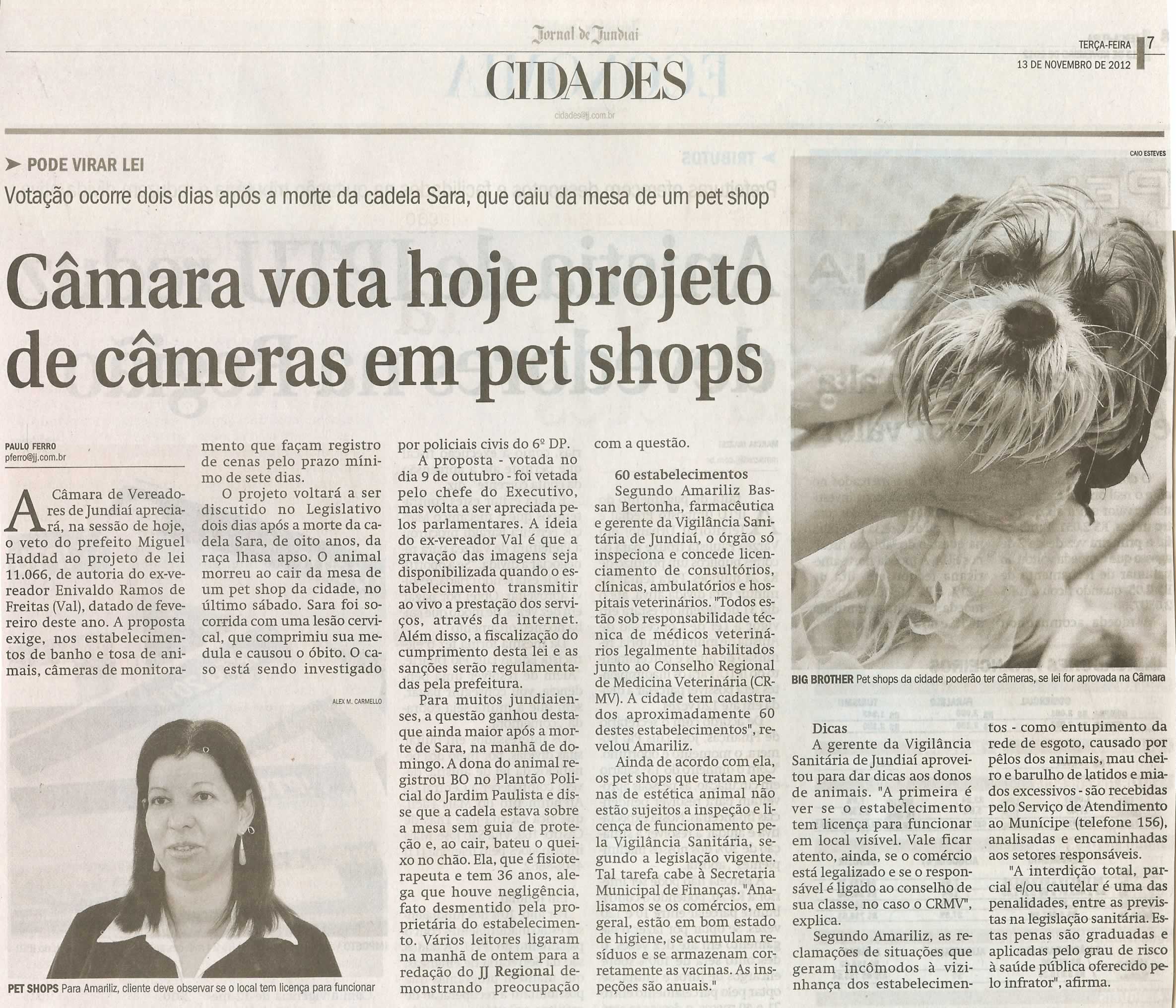 Jornal de Jundiaí - 13/11/2012