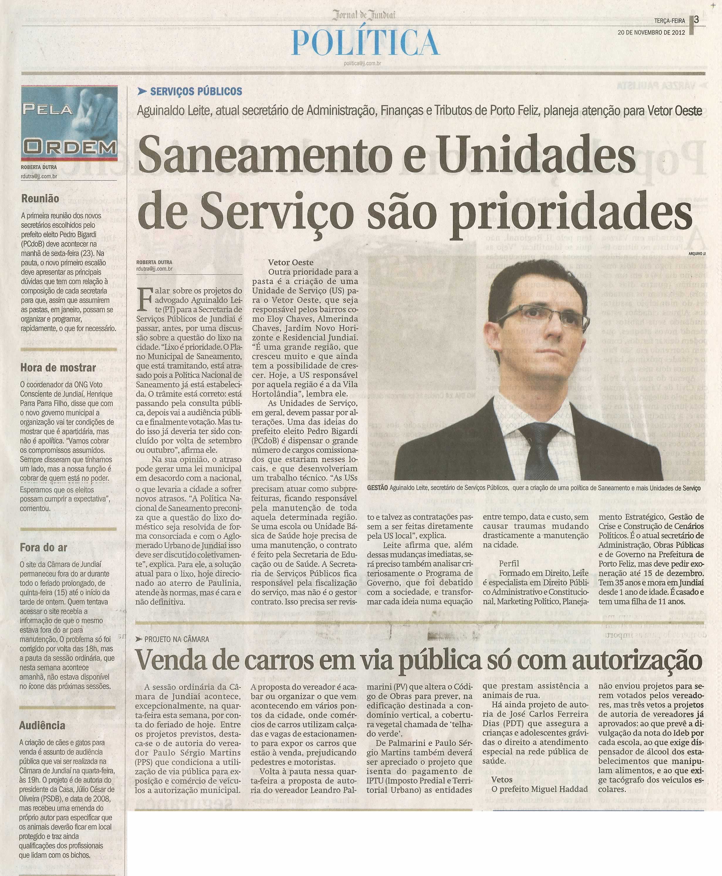 Jornal de Jundiaí - 20/11/2012