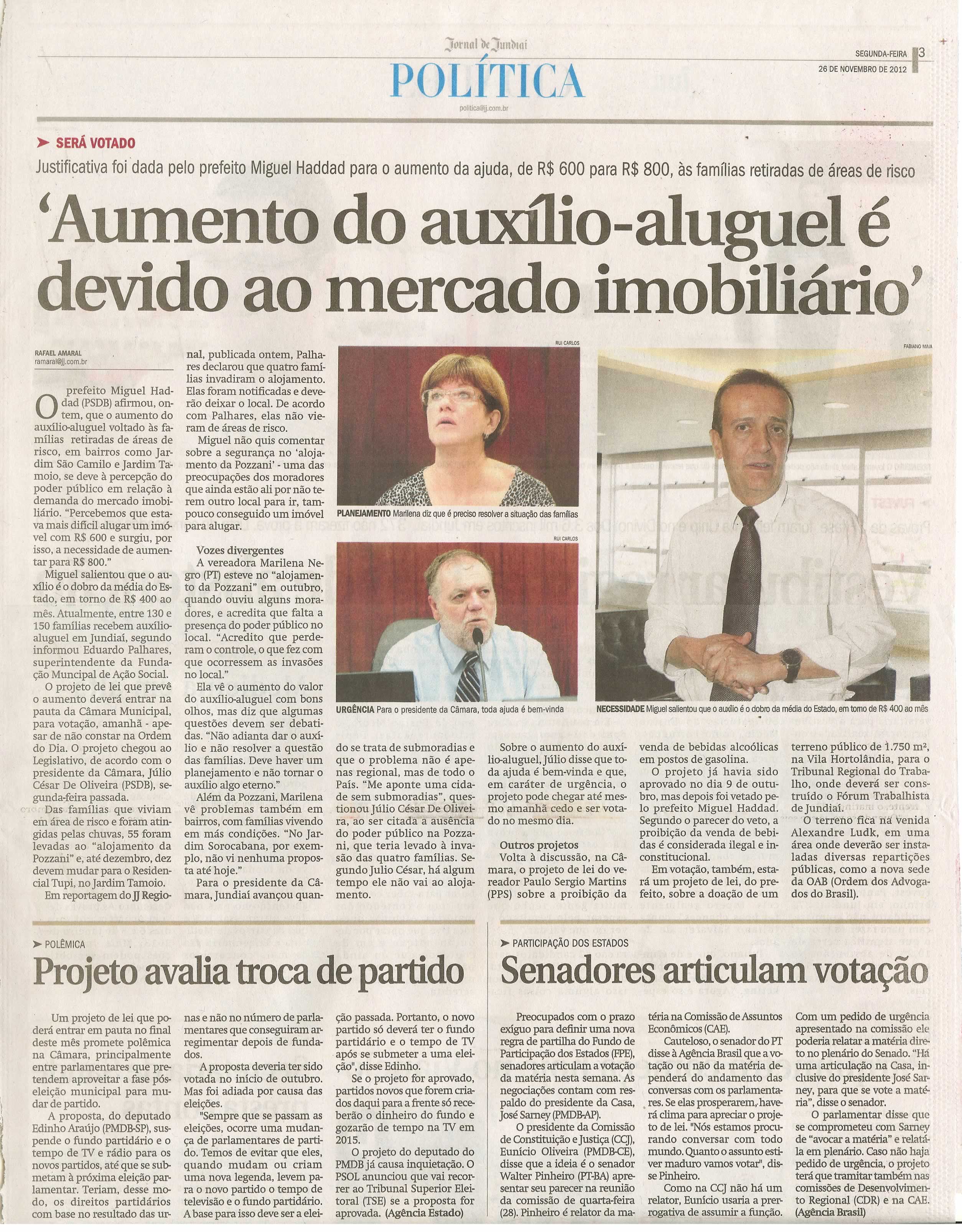Jornal de Jundiaí - 26/11/2012