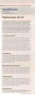 Bom Dia Jundiaí - 26/11/2012