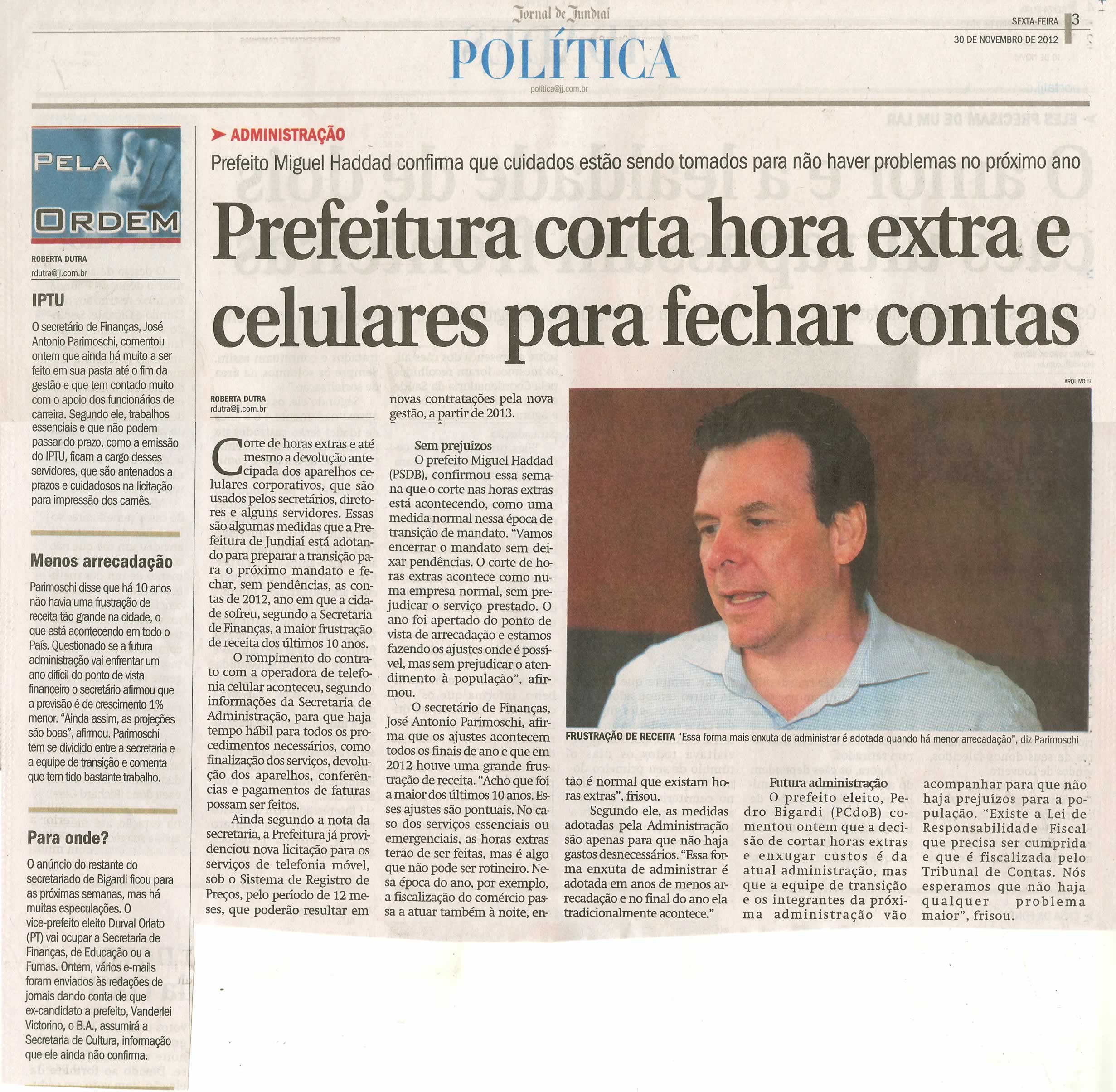 Jornal de Jundiaí - 30/11/2012