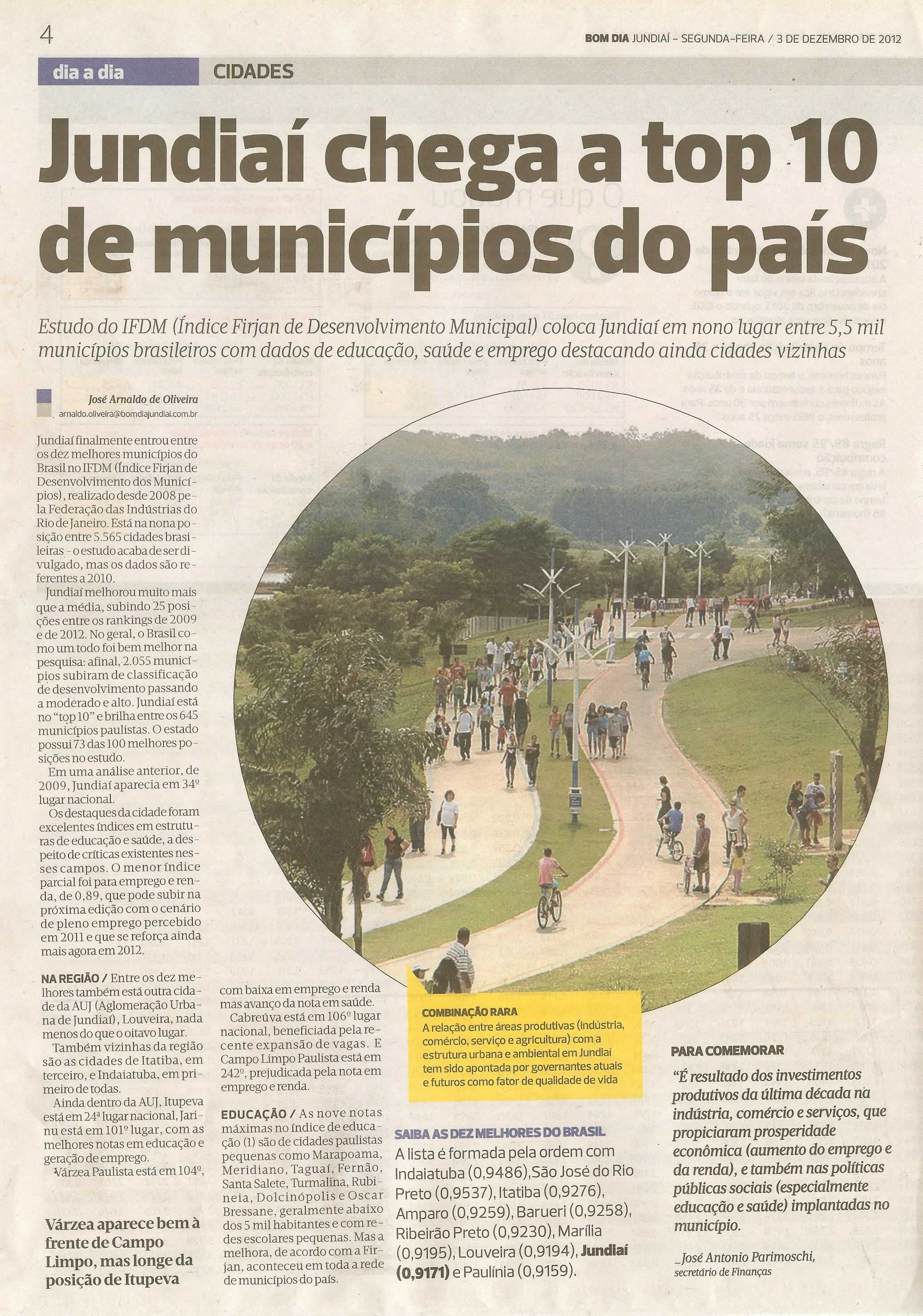 Bom Dia Jundiaí - 03/12/2012