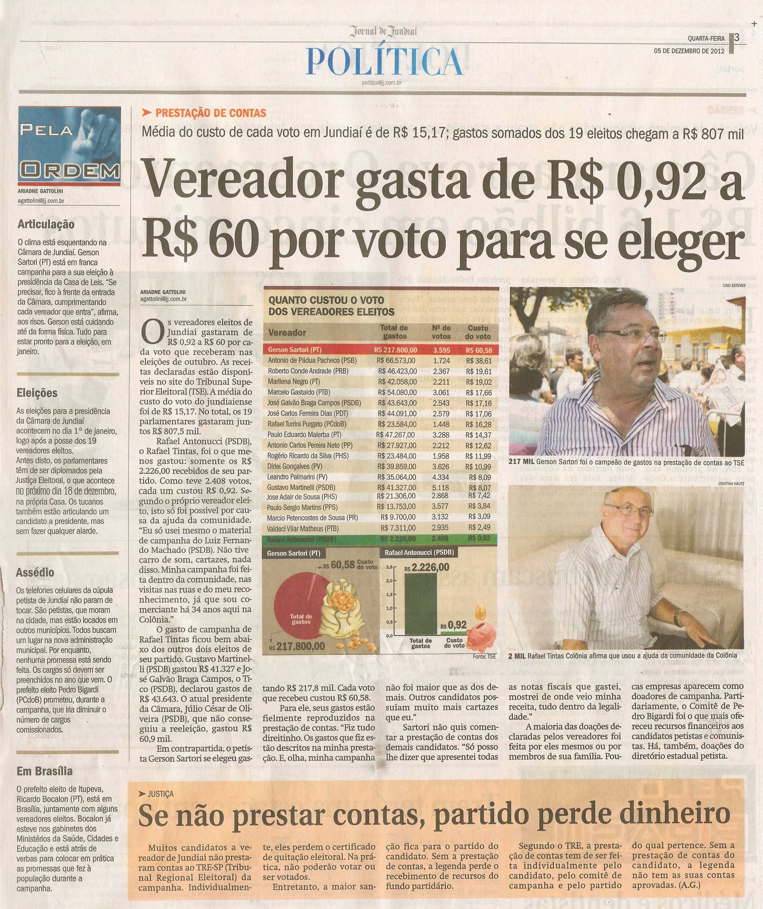 Jornal de Jundiaí - 05/12/2012