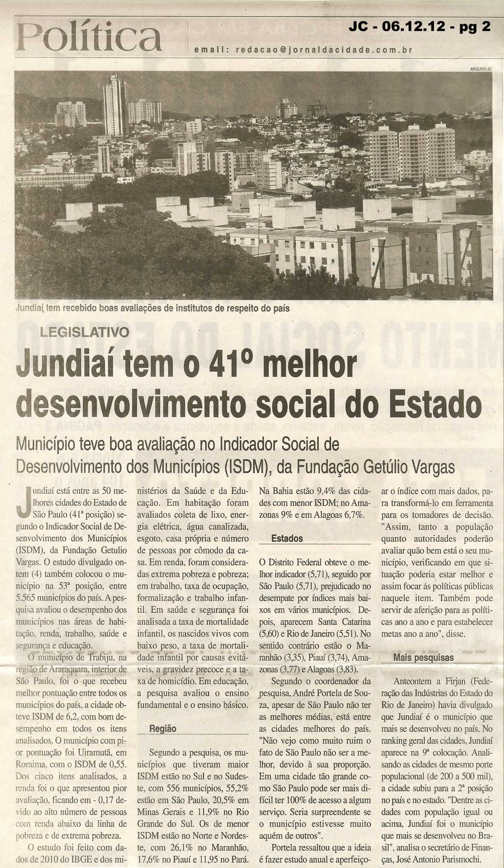 Jornal da Cidade - 06/12/2012
