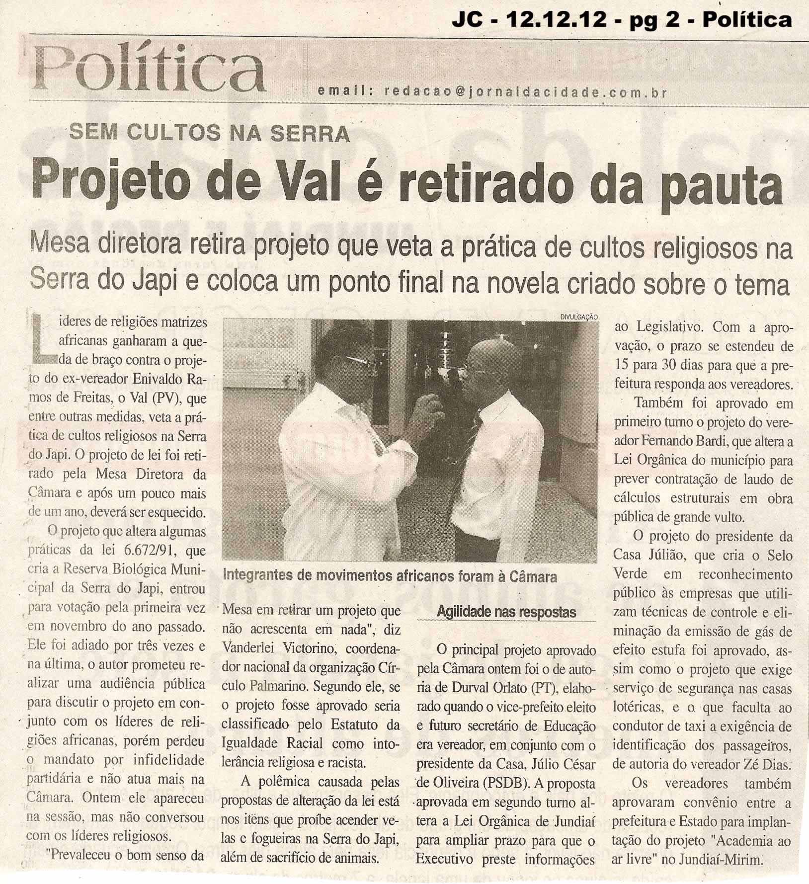Jornal da Cidade - 12/12/2012