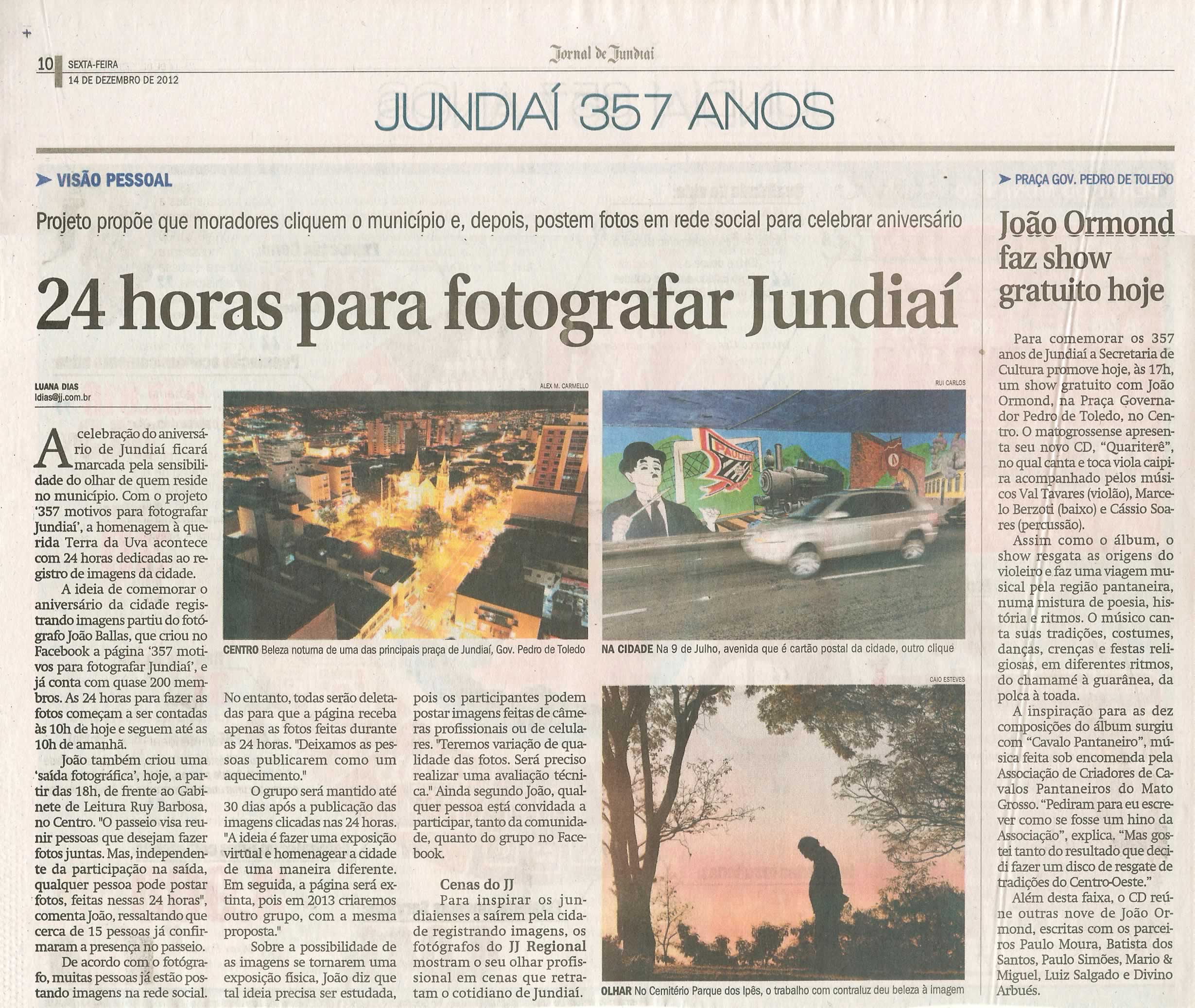 Jornal de Jundiaí - 14/12/2012