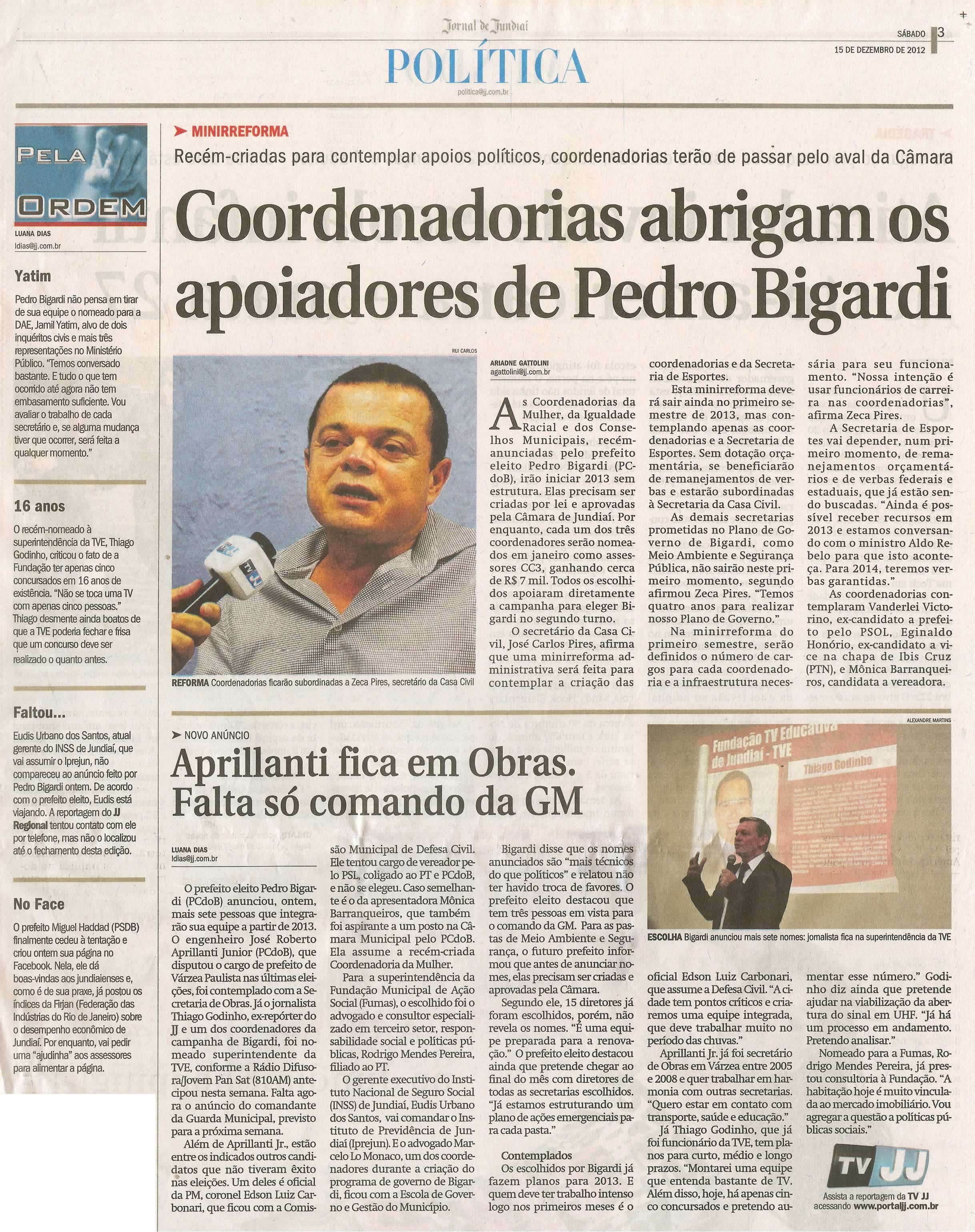 Jornal de Jundiaí - 15/12/2012