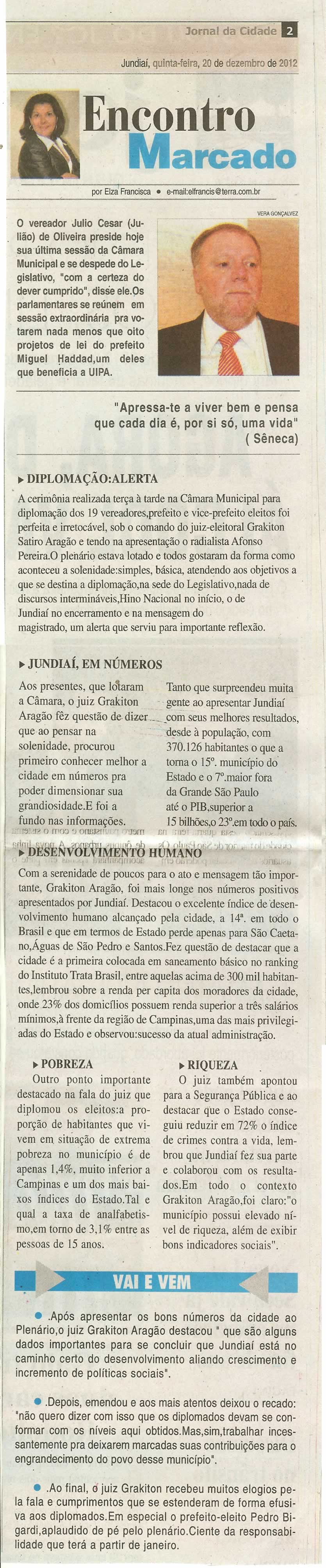 Jornal da Cidade - 20/12/2012