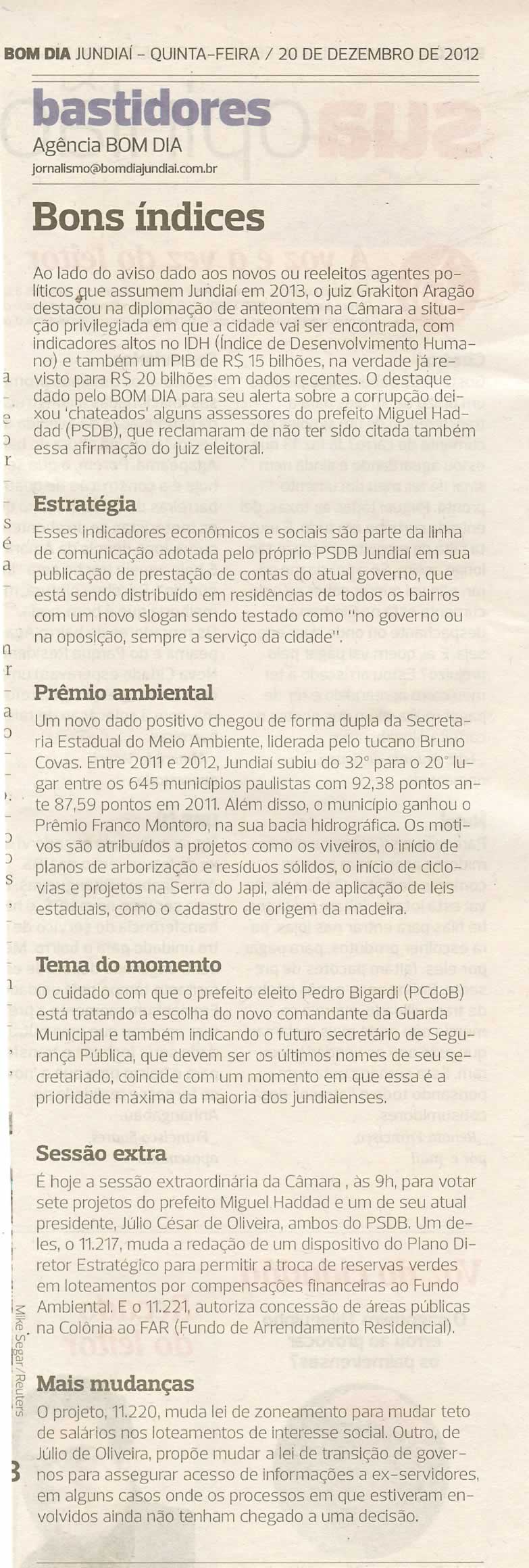 Bom Dia Jundiaí - 20/12/2012