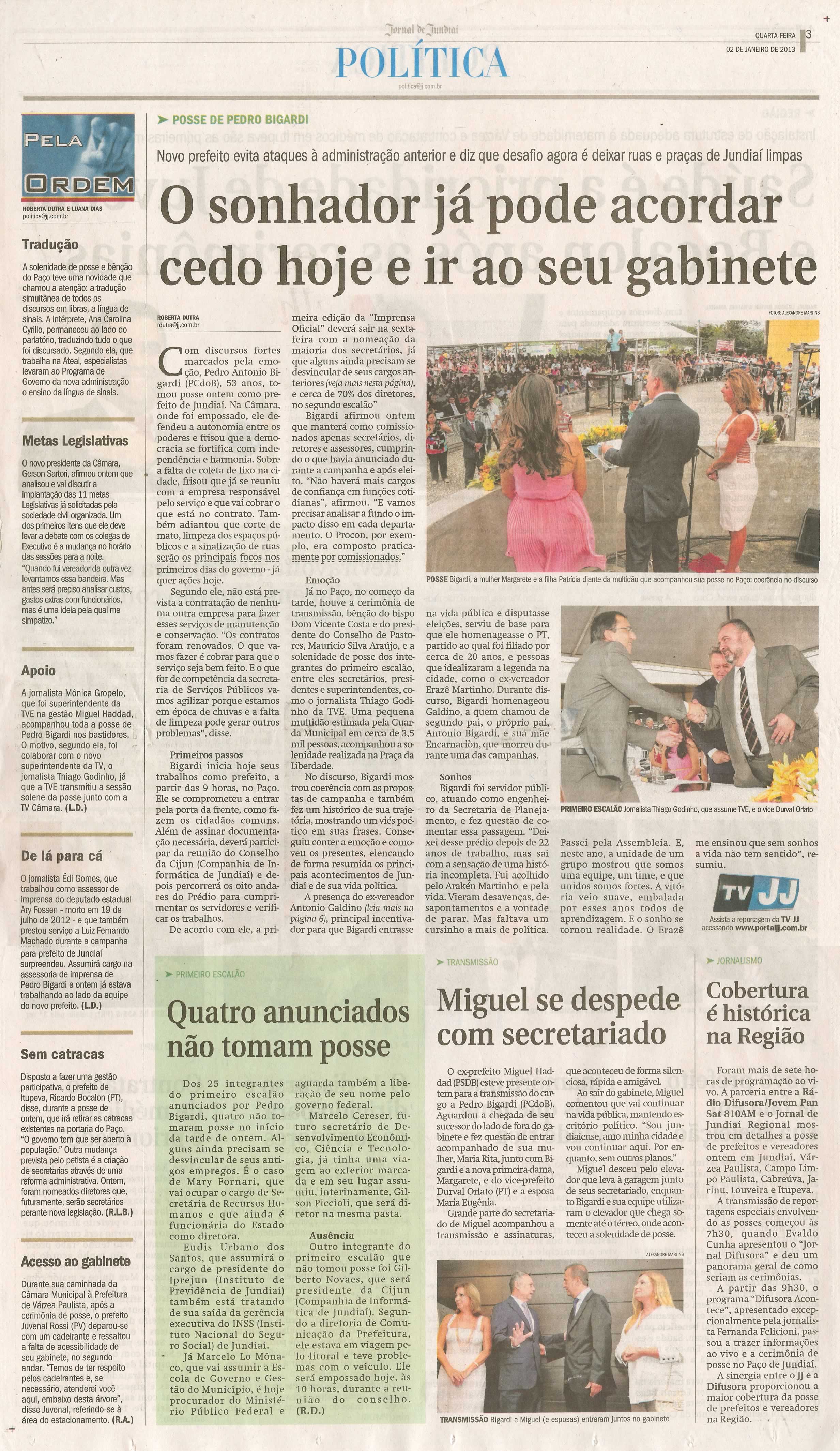 Jornal de Jundiaí - 02/01/2013